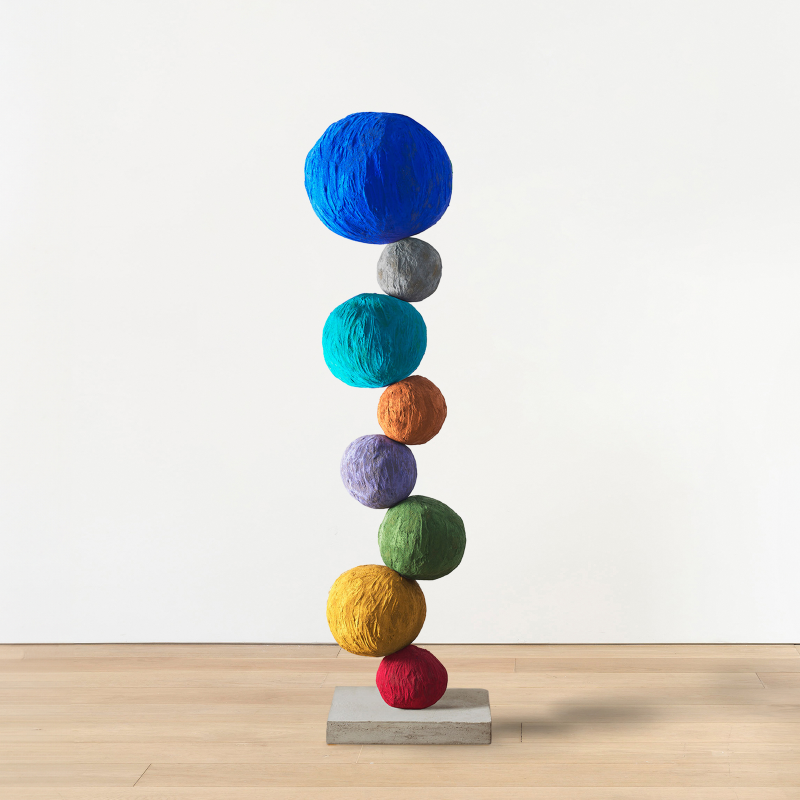 Annie Morris, Stack 8, Ultramarine Blue, 2025