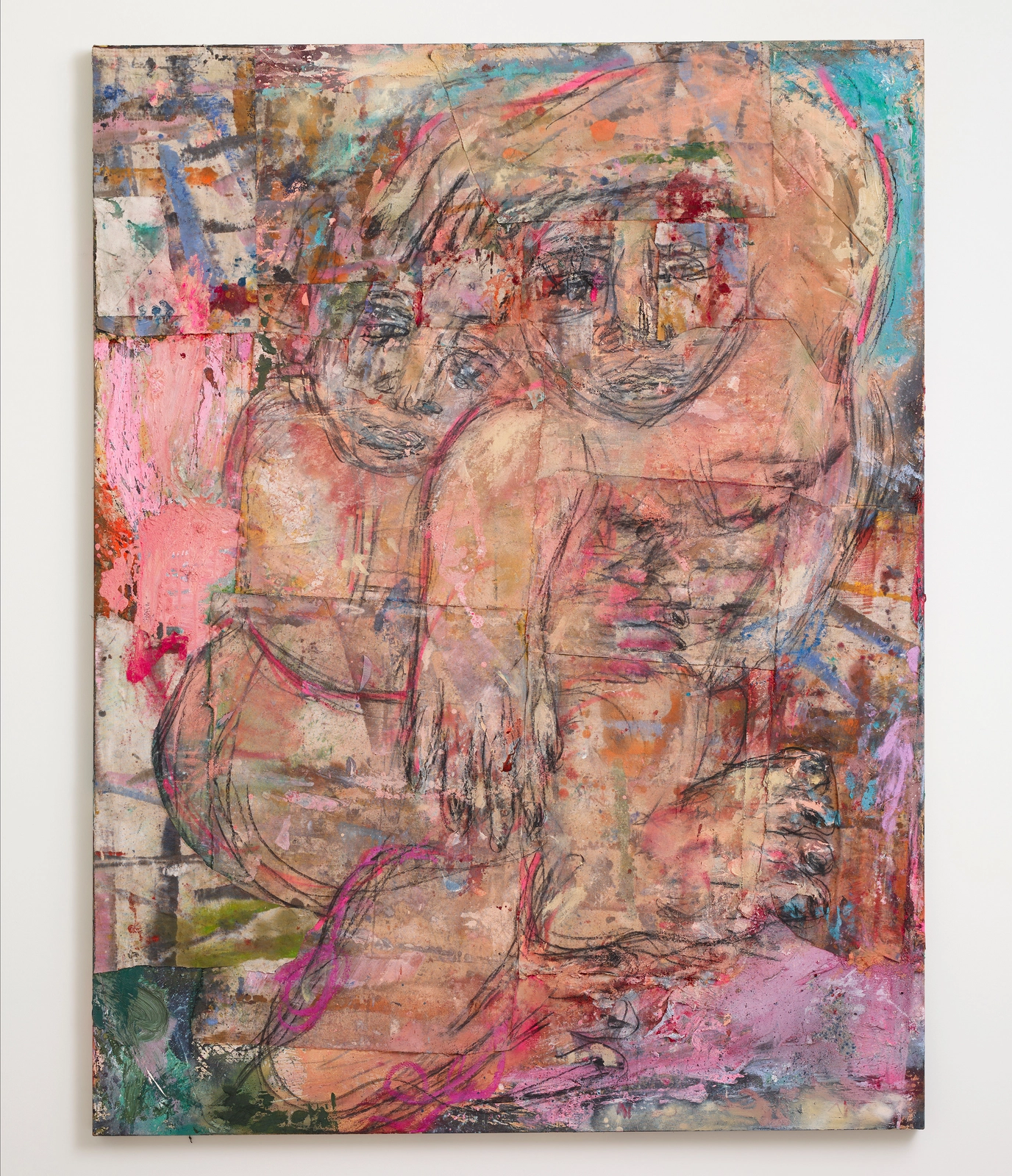 Daniel Crews-Chubb, Couples (pink blue green lilac) , 2021