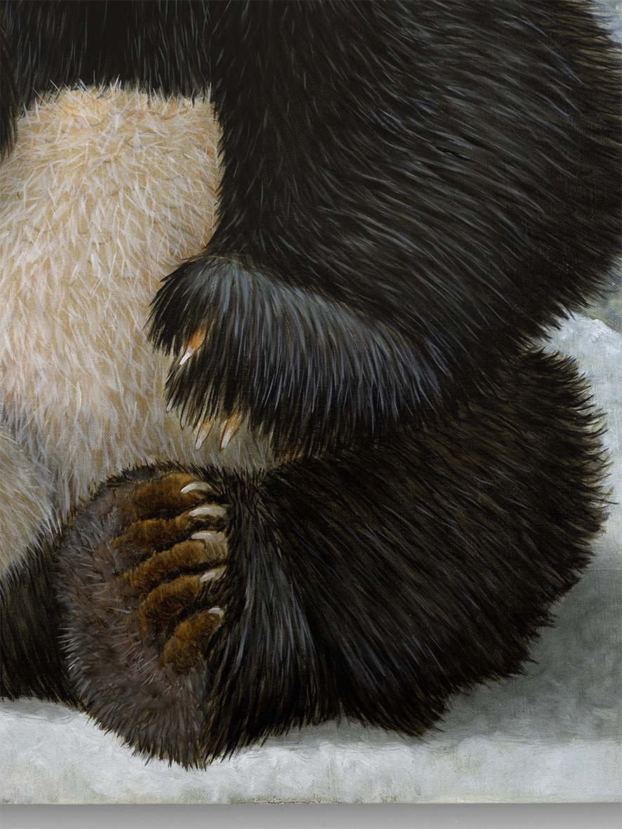 Sean Landers, Panda Cub With Bamboo, 2026