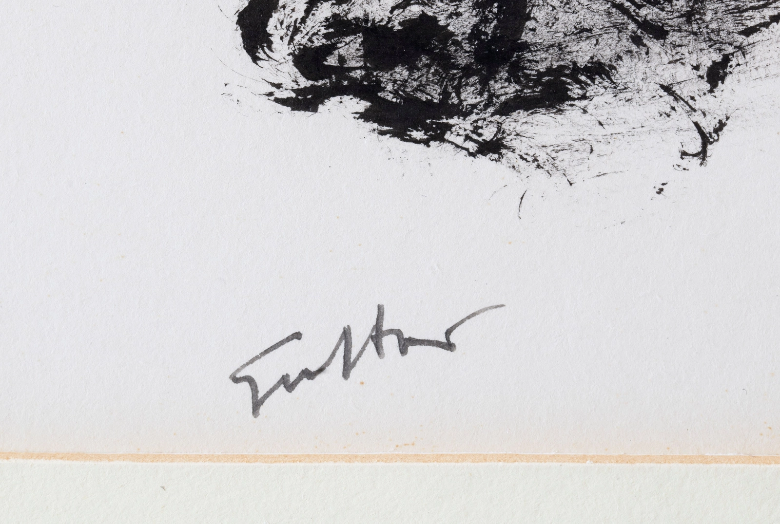 Detail of the artist’s signature.