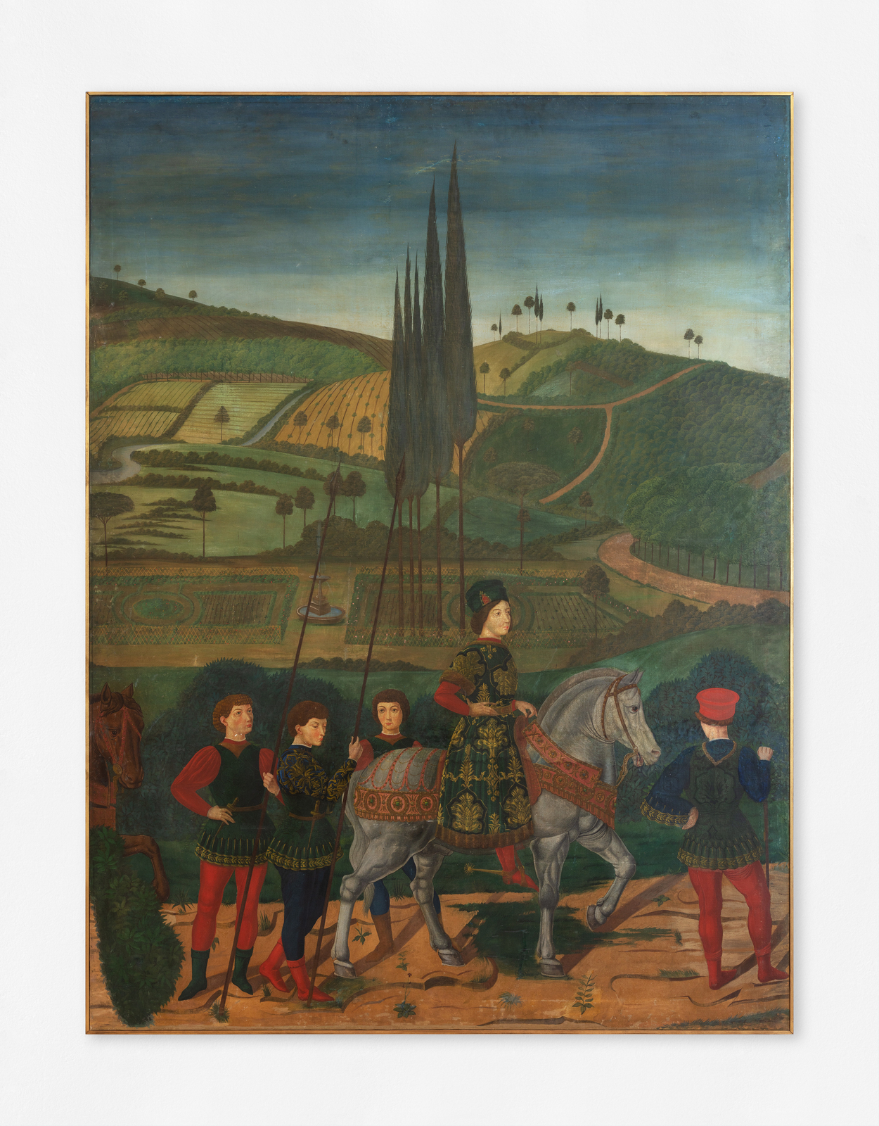 Eugenio Rossi, Rievocazione vecchi banchi fiorentini ed allegoria delle attività moderne, Sec. XX, metà