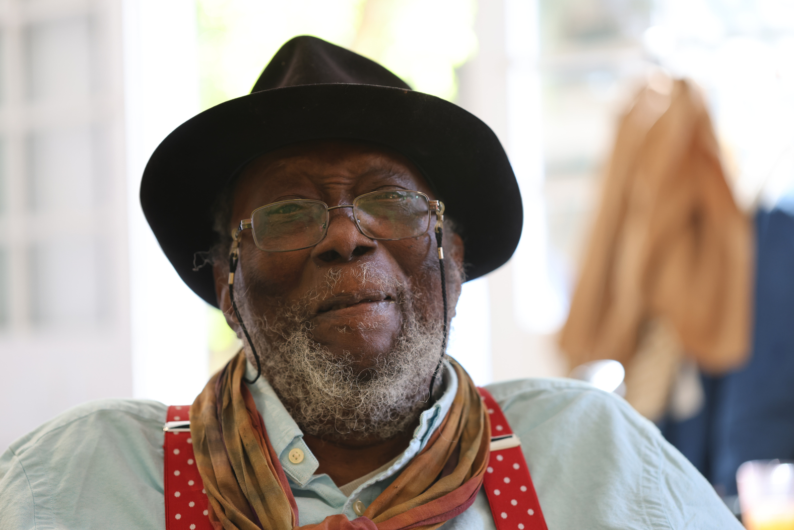 Sir Frank in his studio, April 2025