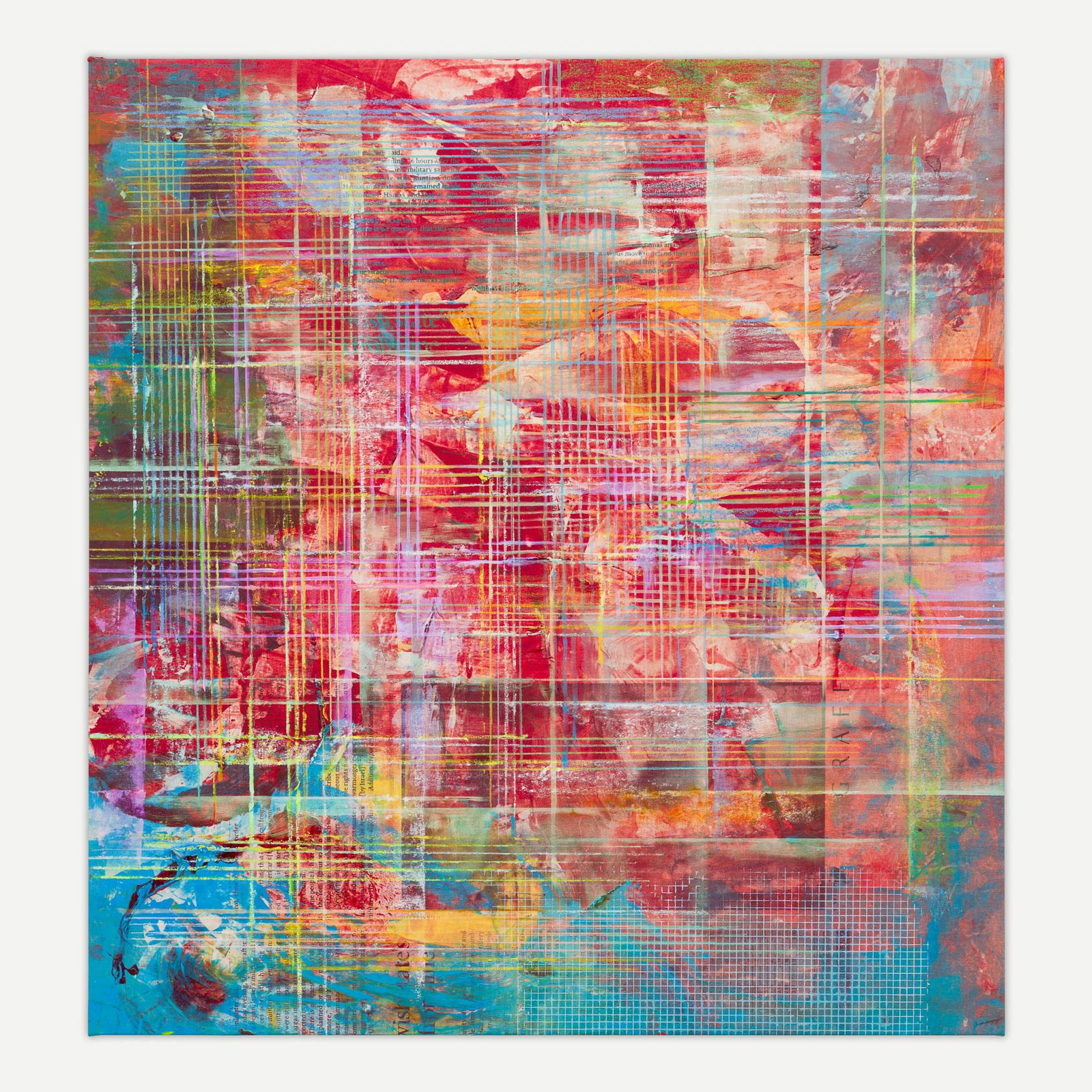 MANDY EL-SAYEGH, Net-Grid Study (Blood Opal), 2026