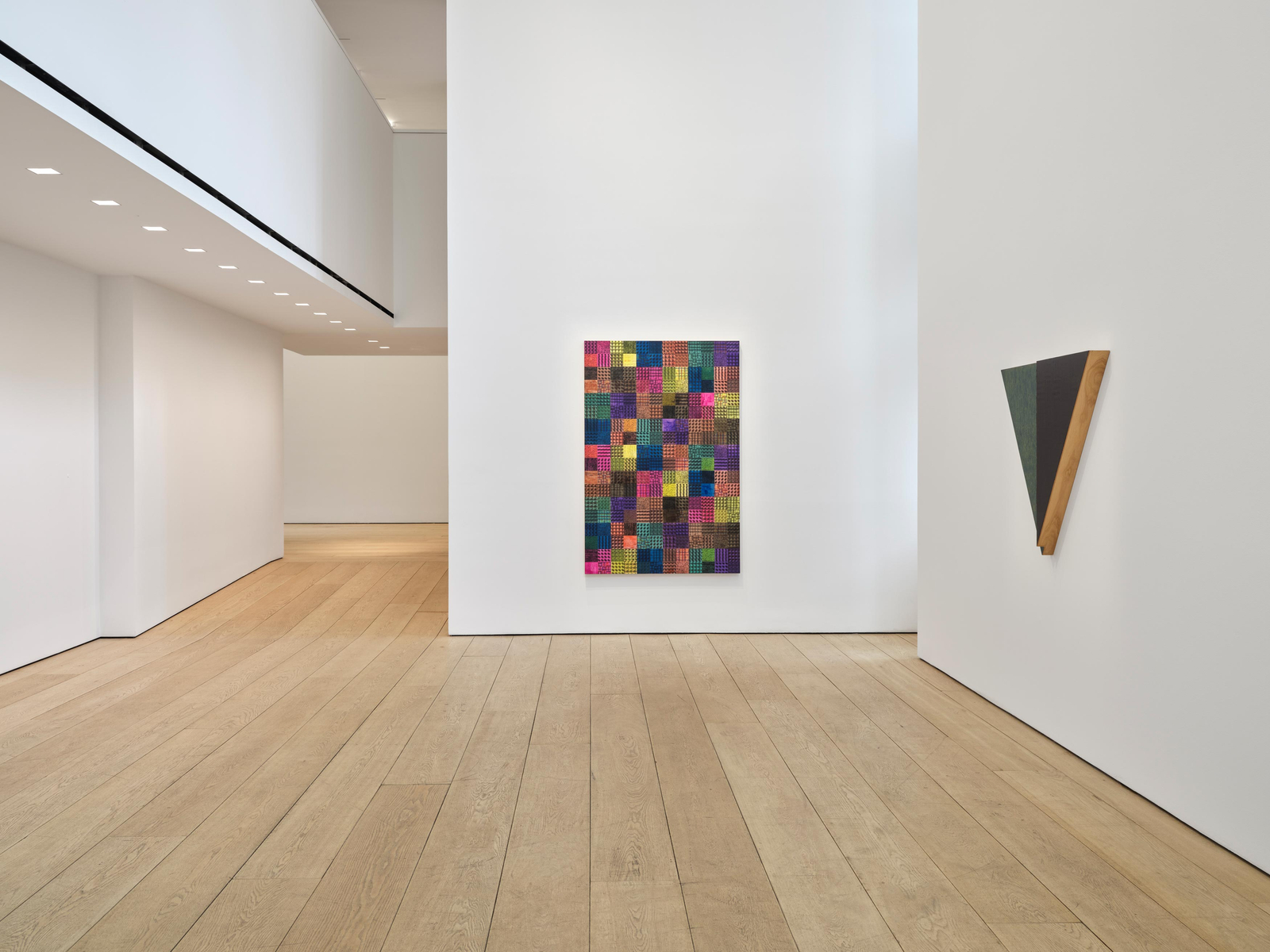 McArthur Binion: Stuttering:Standing:Still II, Installation view
