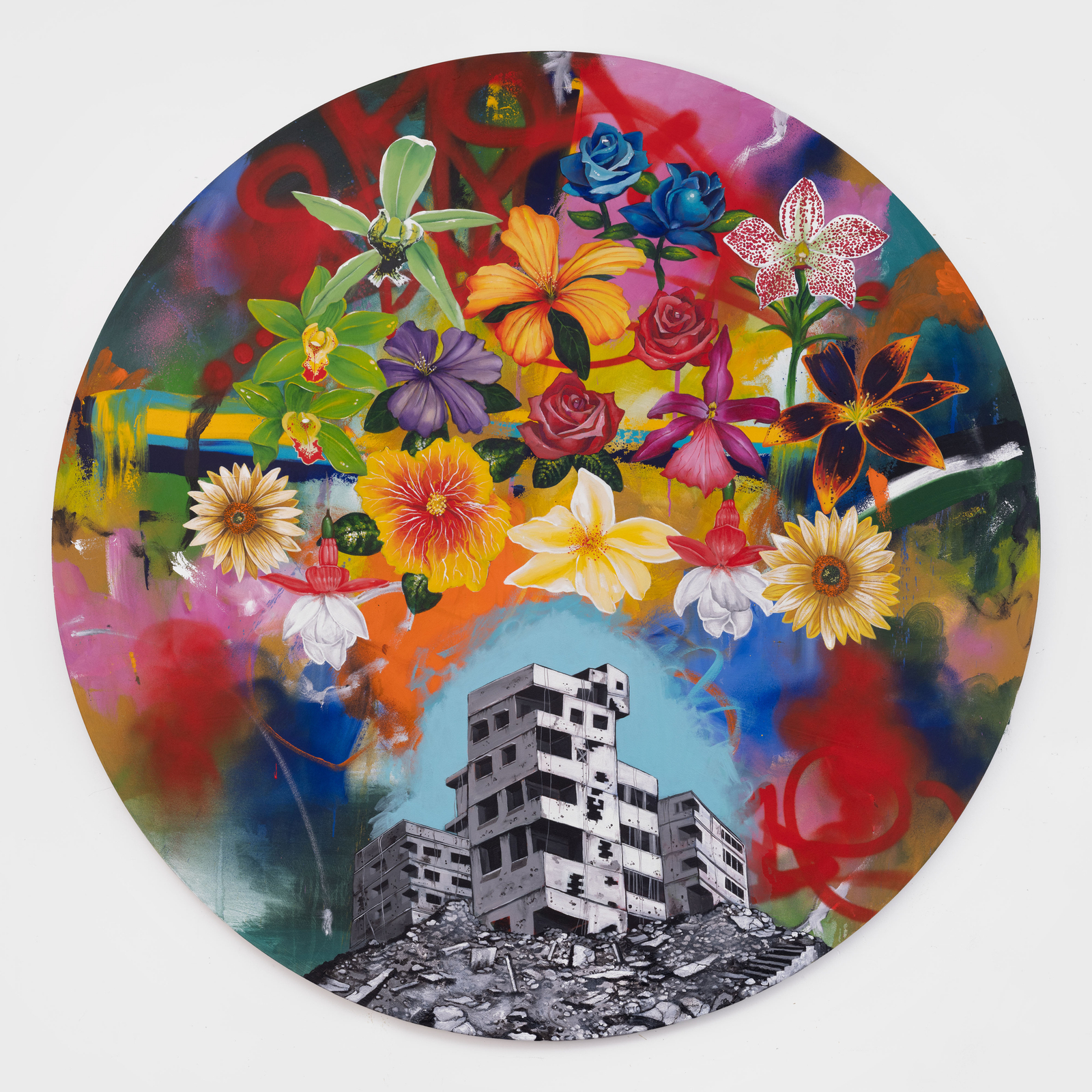 Chris "Daze" Ellis - Orchid Rain on the Underground - Exhibitions - PPOW