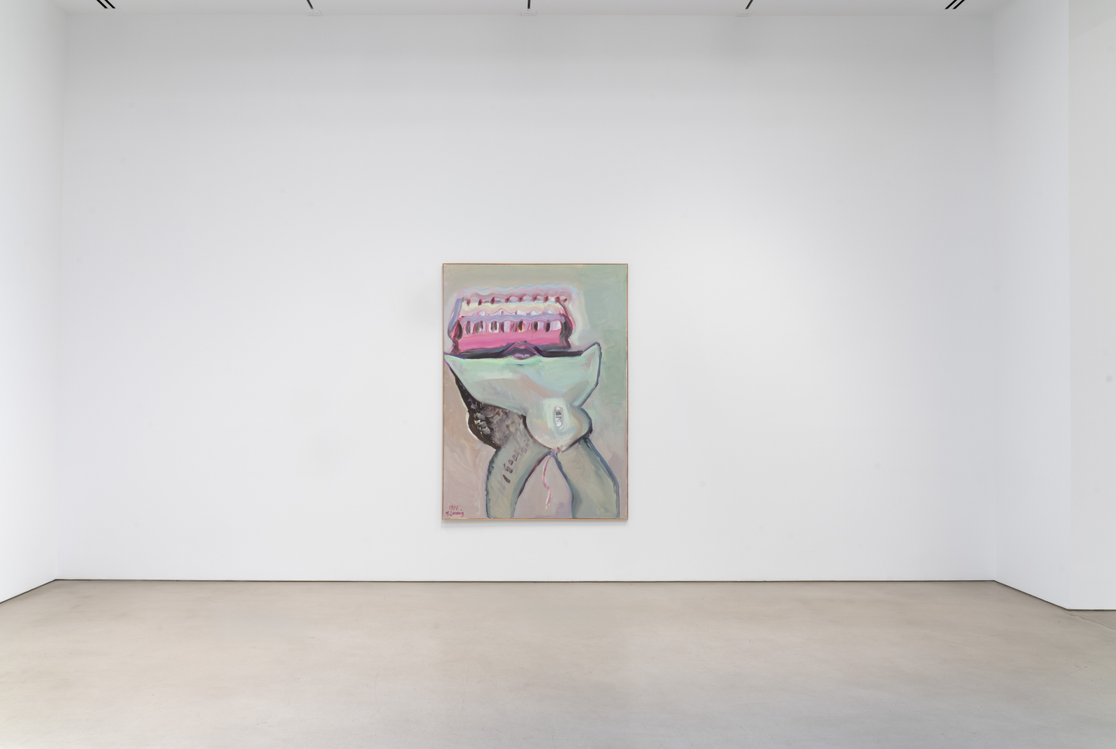 Installation view, Maria Lassnig, Petzel, 2026. &copy; Maria Lassnig Foundation. Courtesy of the artist and Petzel.&nbsp;