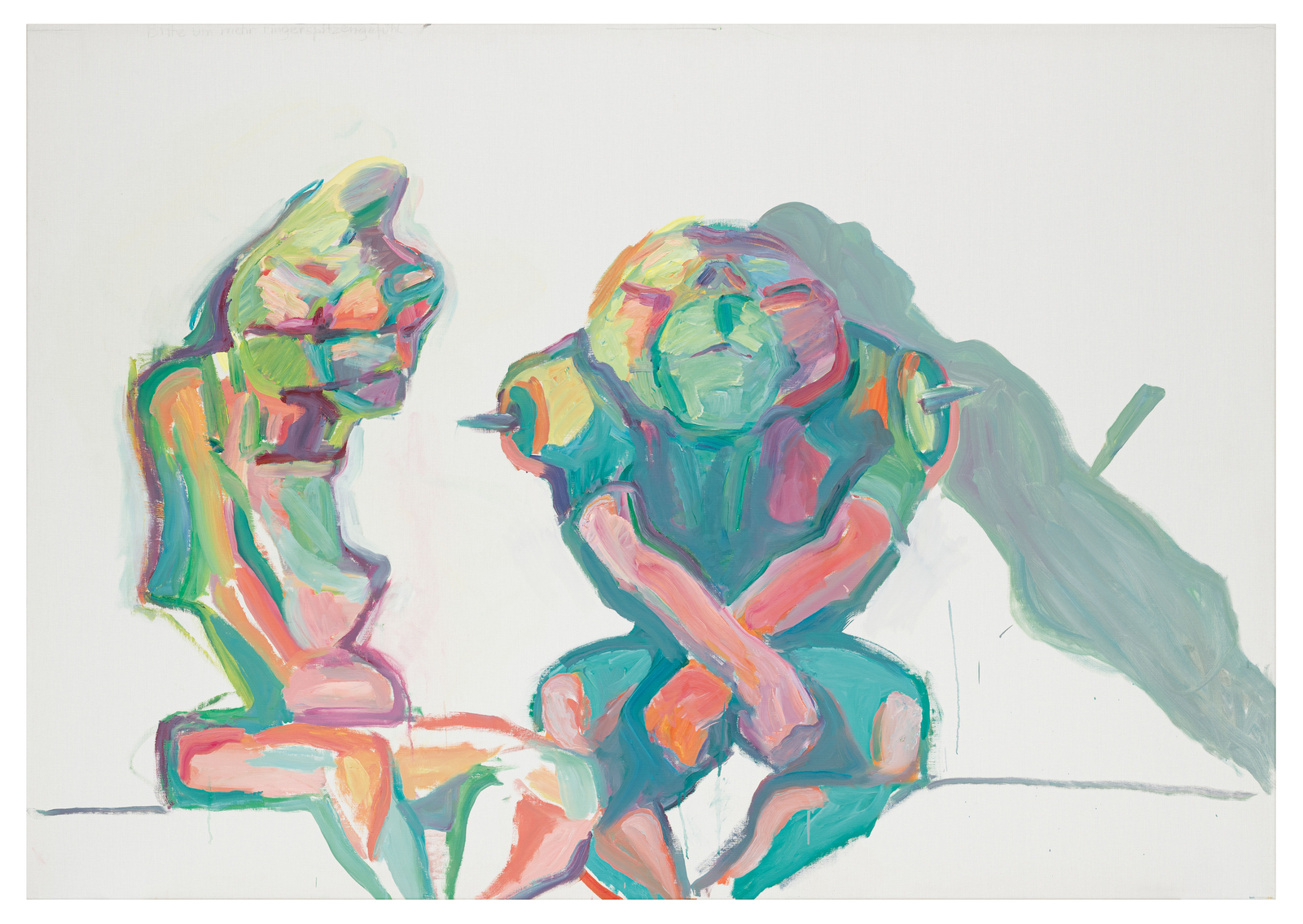 Maria Lassnig, Bitte um mehr Fingerspitzengefühl (More Delicacy, Please), 2001
