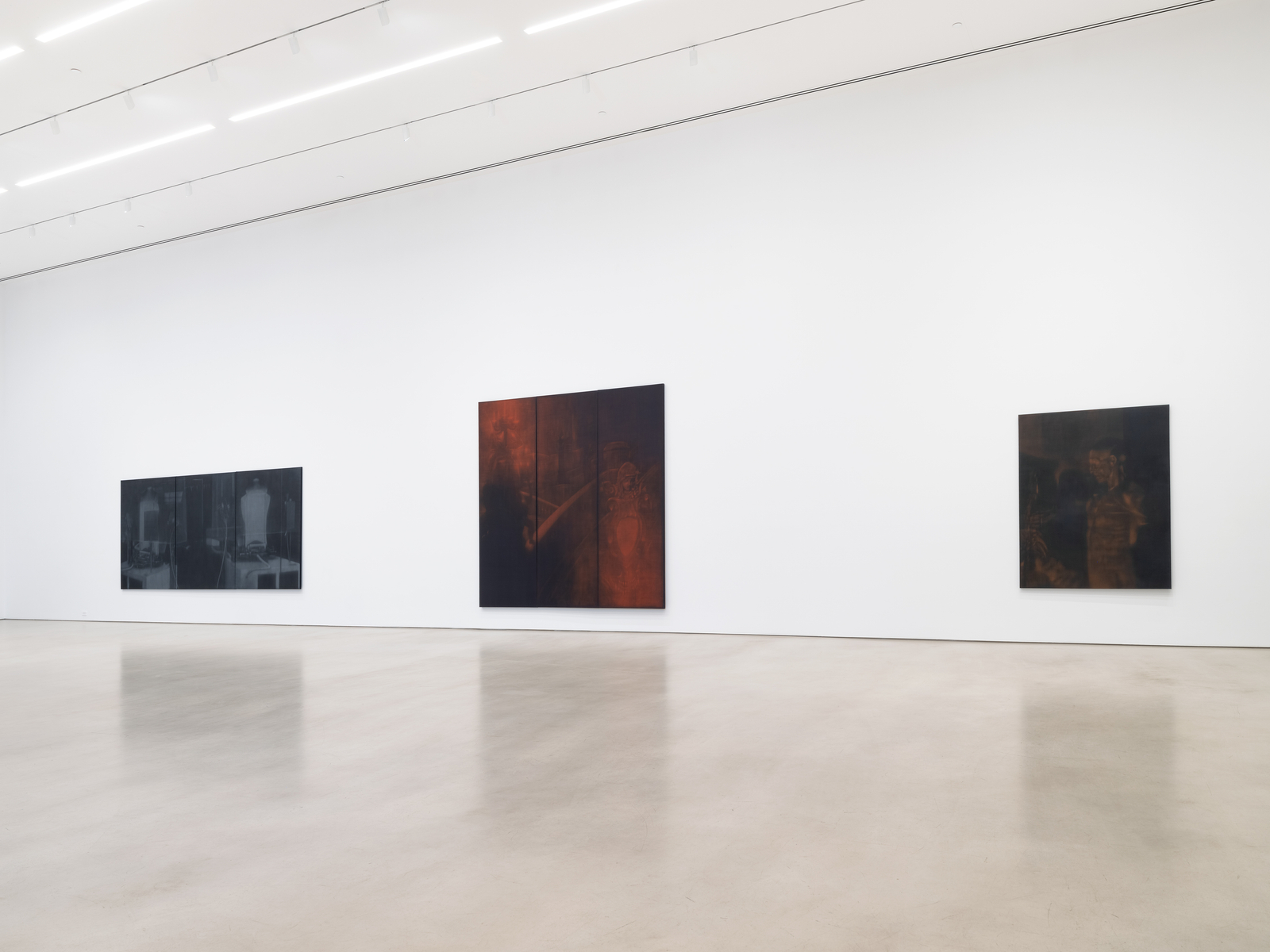 Installation view, Troy Brauntuch, Petzel, 2026.