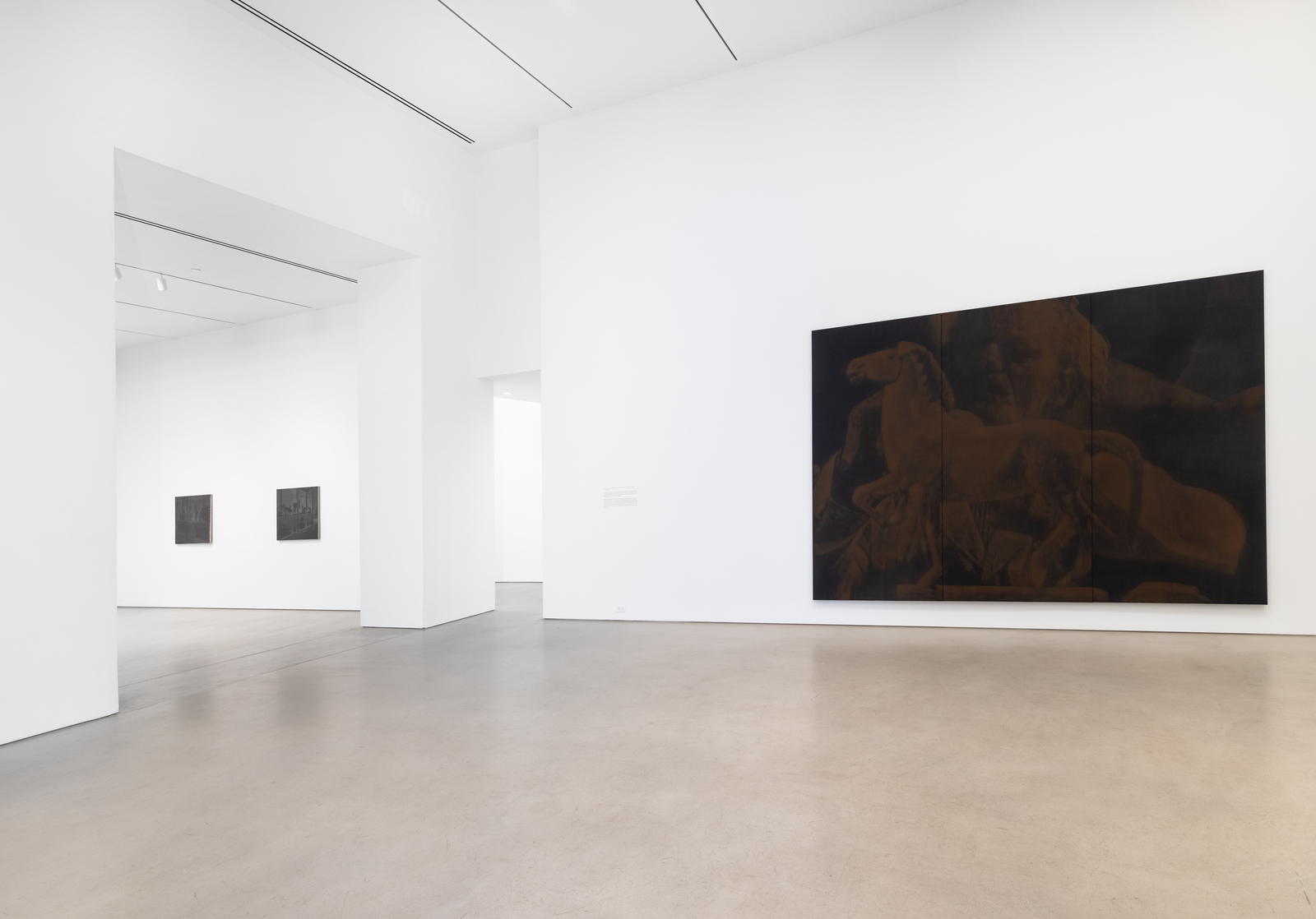 Installation view, Troy Brauntuch, Petzel, 2026.