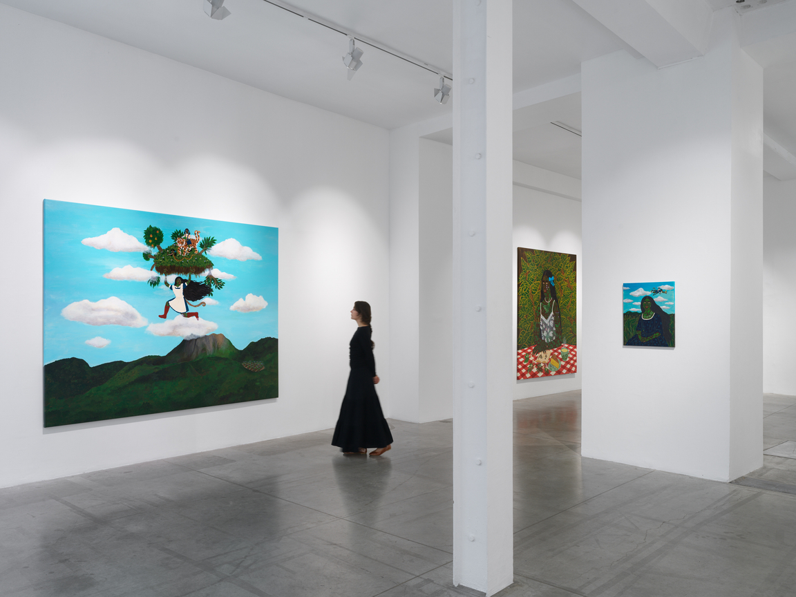 Installation view, Kelly Sinnapah Mary,&nbsp;Tout germe encore dans la nuit des terres,&nbsp;James Cohan, Paris, France,&nbsp;October 20-26, 2025