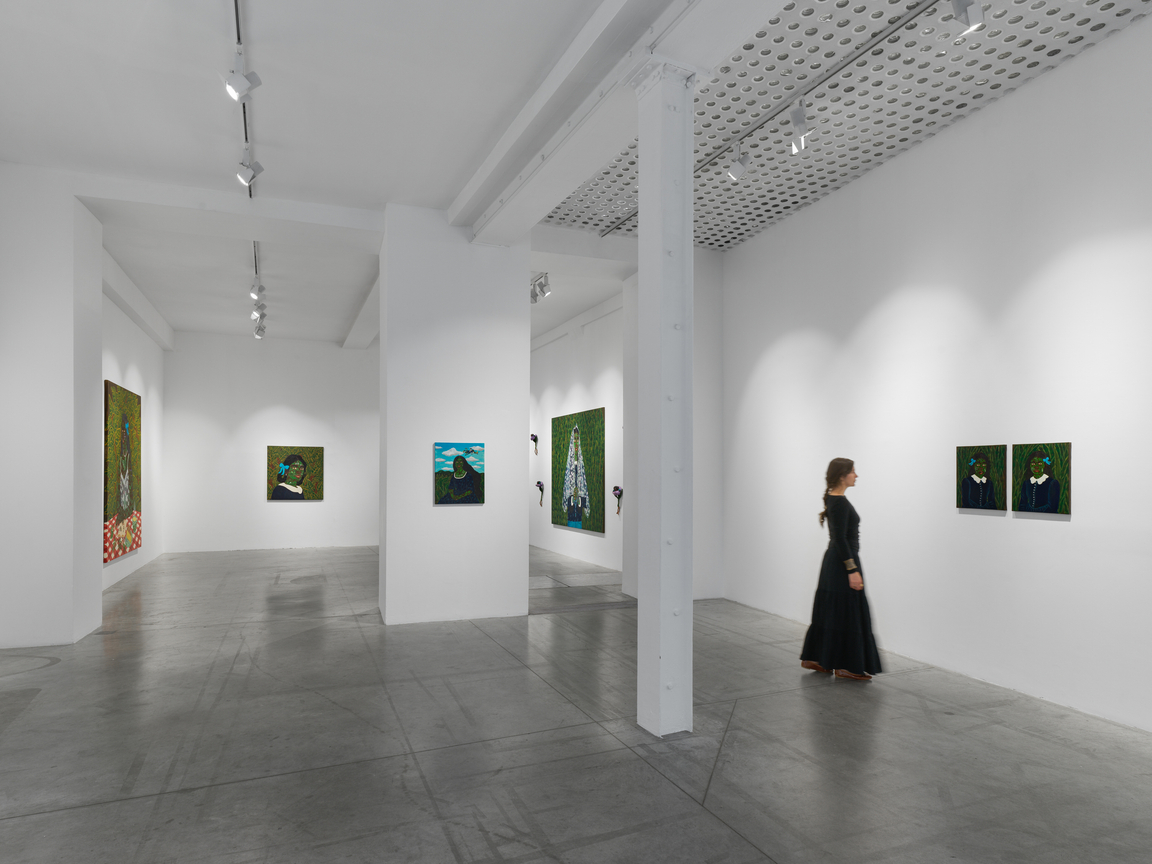 Installation view, Kelly Sinnapah Mary,&nbsp;Tout germe encore dans la nuit des terres,&nbsp;James Cohan, Paris, France,&nbsp;October 20-26, 2025