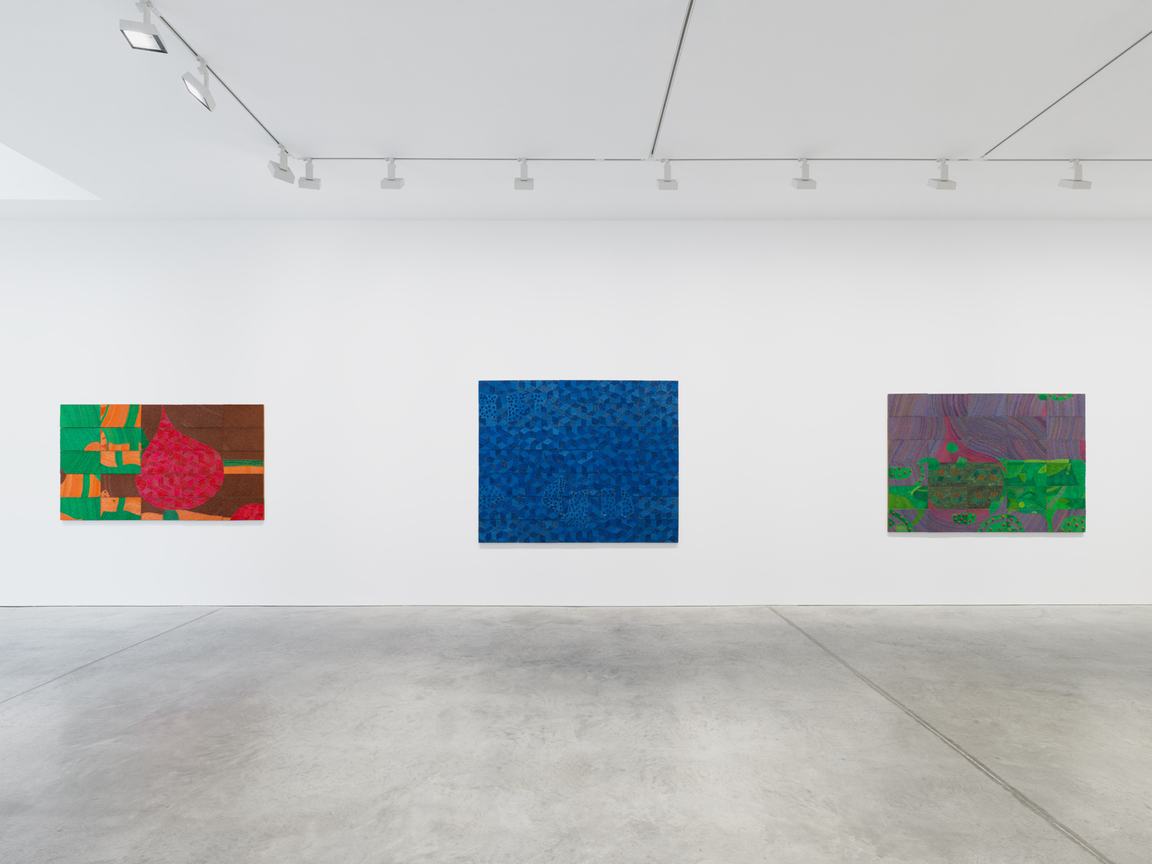 Installation view, Elias Sime,&nbsp;FINAL DROP (የመጨረሻዋ ጠብታ),&nbsp;James Cohan, 48 Walker St, New York, NY, February 21 - April 4, 2026