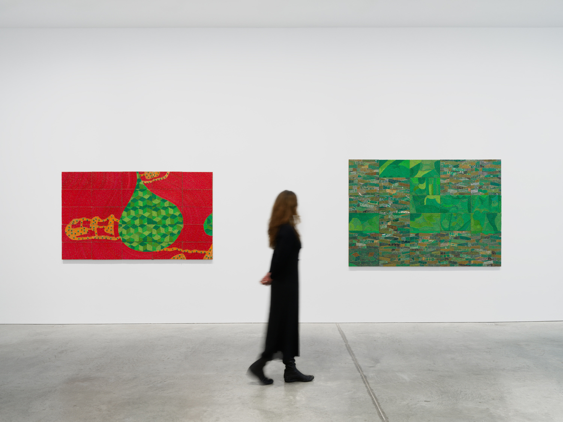 Installation view, Elias Sime,&nbsp;FINAL DROP (የመጨረሻዋ ጠብታ),&nbsp;James Cohan, 48 Walker St, New York, NY, February 21 - April 4, 2026