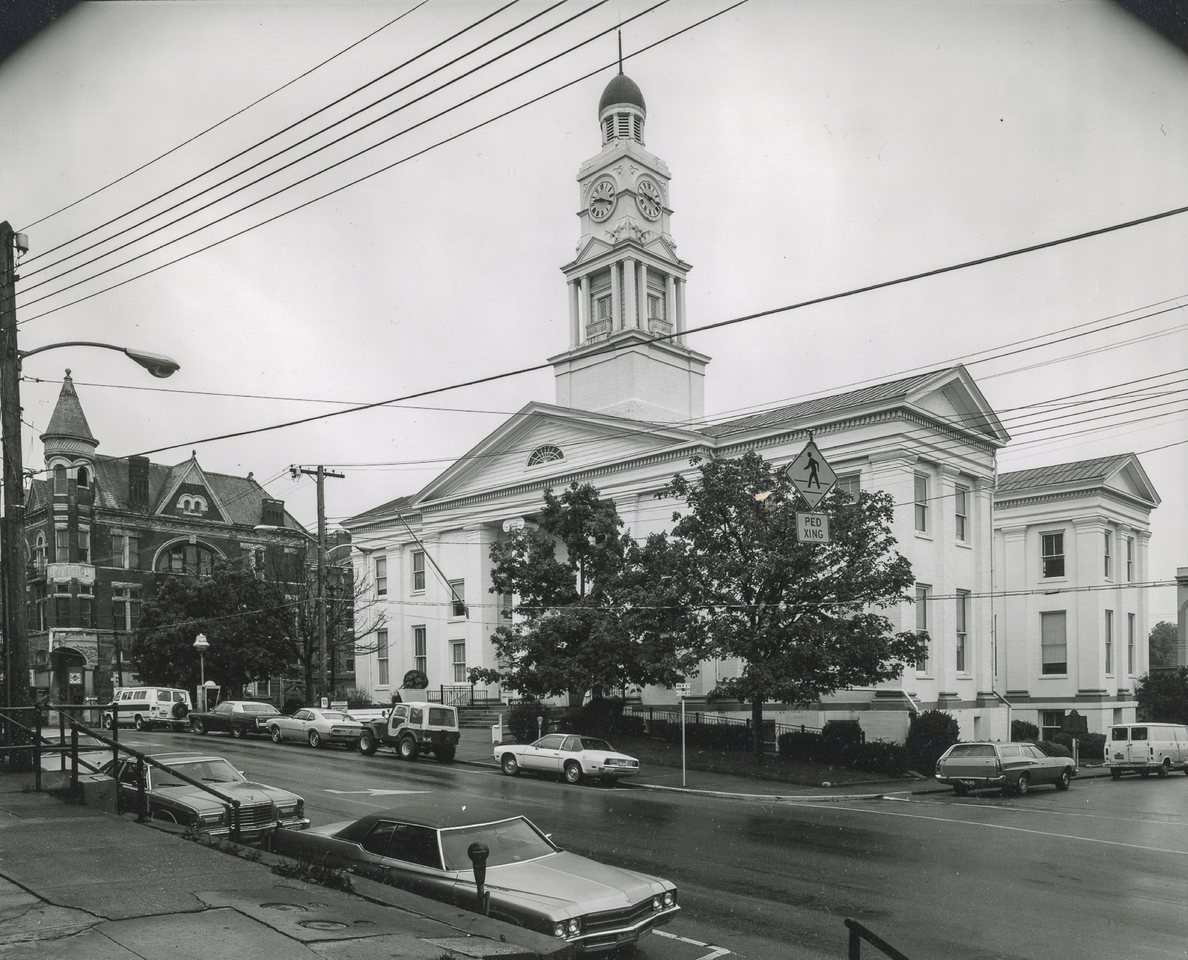 Clark County Courthouse, &frac34; view from East US 60, Winchester, KY, 1977