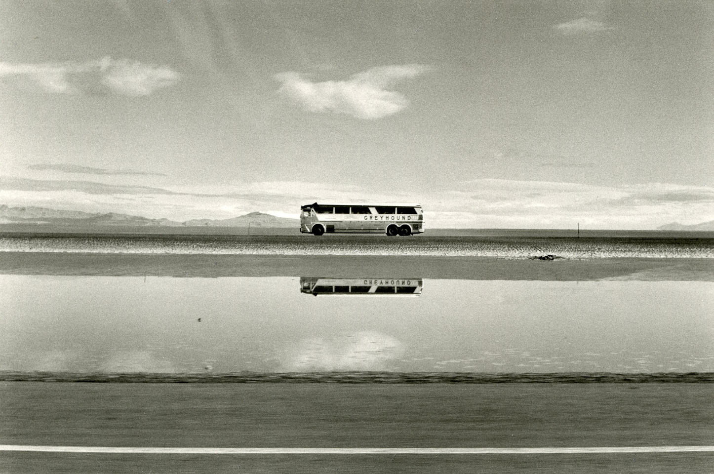 Elaine Mayes, Utah, Greyhound, from the series Autolandscapes