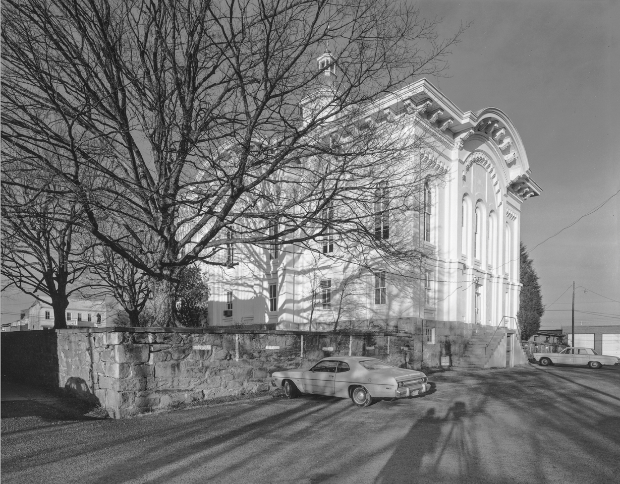 Rear of Caswell County Courthouse, US 158, Yanceyville, NC, 1976