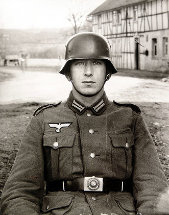 Young Soldier, Westerwald, 1945, Printed by Gunther Sander, Gelatin silver print, 12 x 9 inches