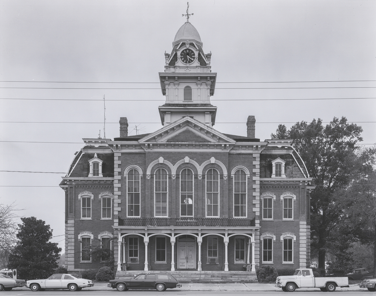 Facade of Hancock County Courthouse, GA 22, Sparta, GA, 1976