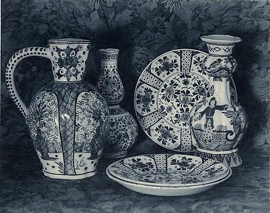 Old Delft, vintage carbro print, 5 x 7 inches