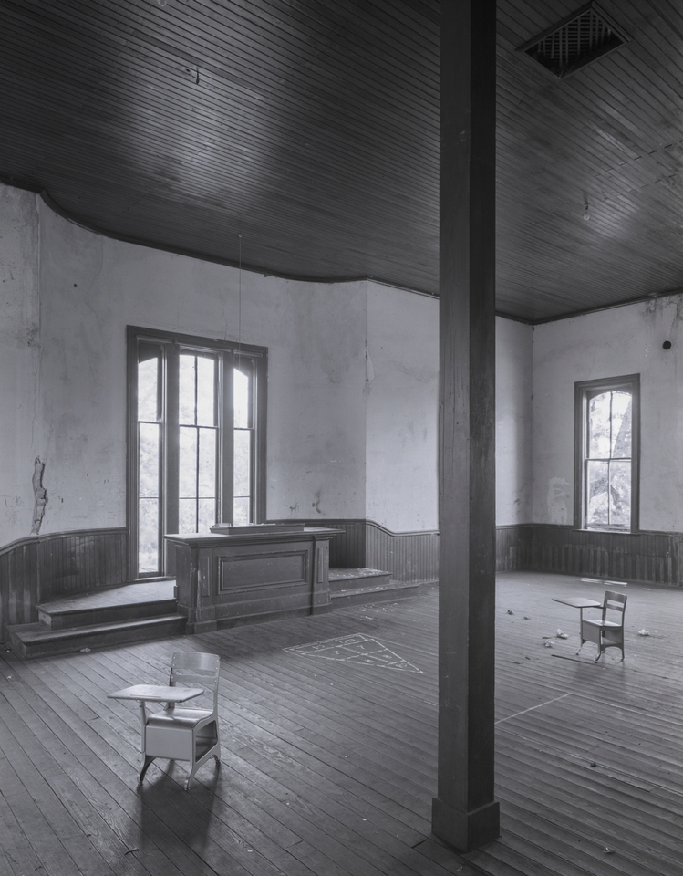 Courtroom, Now A School Room, Old Hempstead County Courthouse, AR4, Washington, AR, 1976