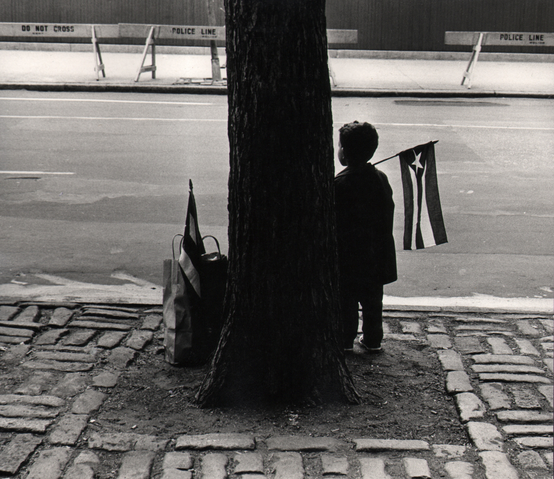 3b. Beuford Smith (American, 1936 &ndash; 2025), Boy Holding Flag, 1966, &nbsp;