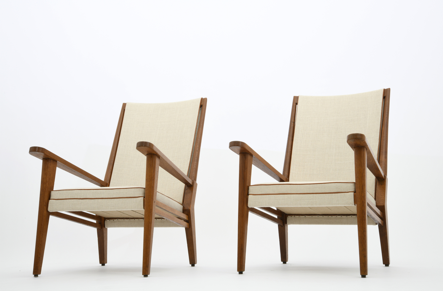 Jacques Adnet's pair of armchairs
