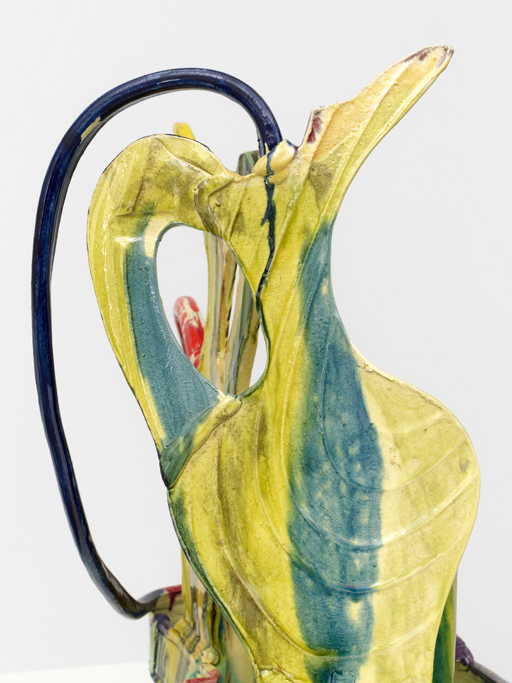 Betty Woodman, Oribe Tray: Montelupo Pitcher, 1988