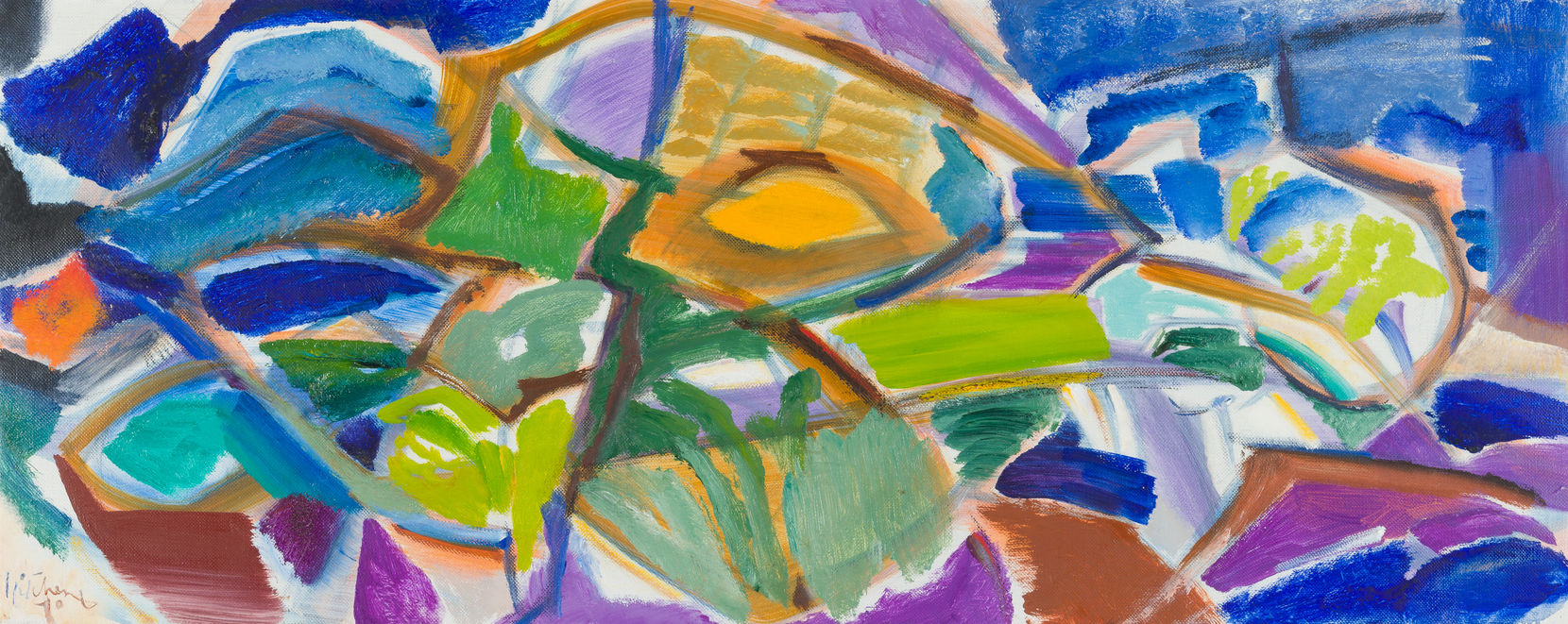 Ivon Hitchens, Green Shades in a Green Wood, 1970