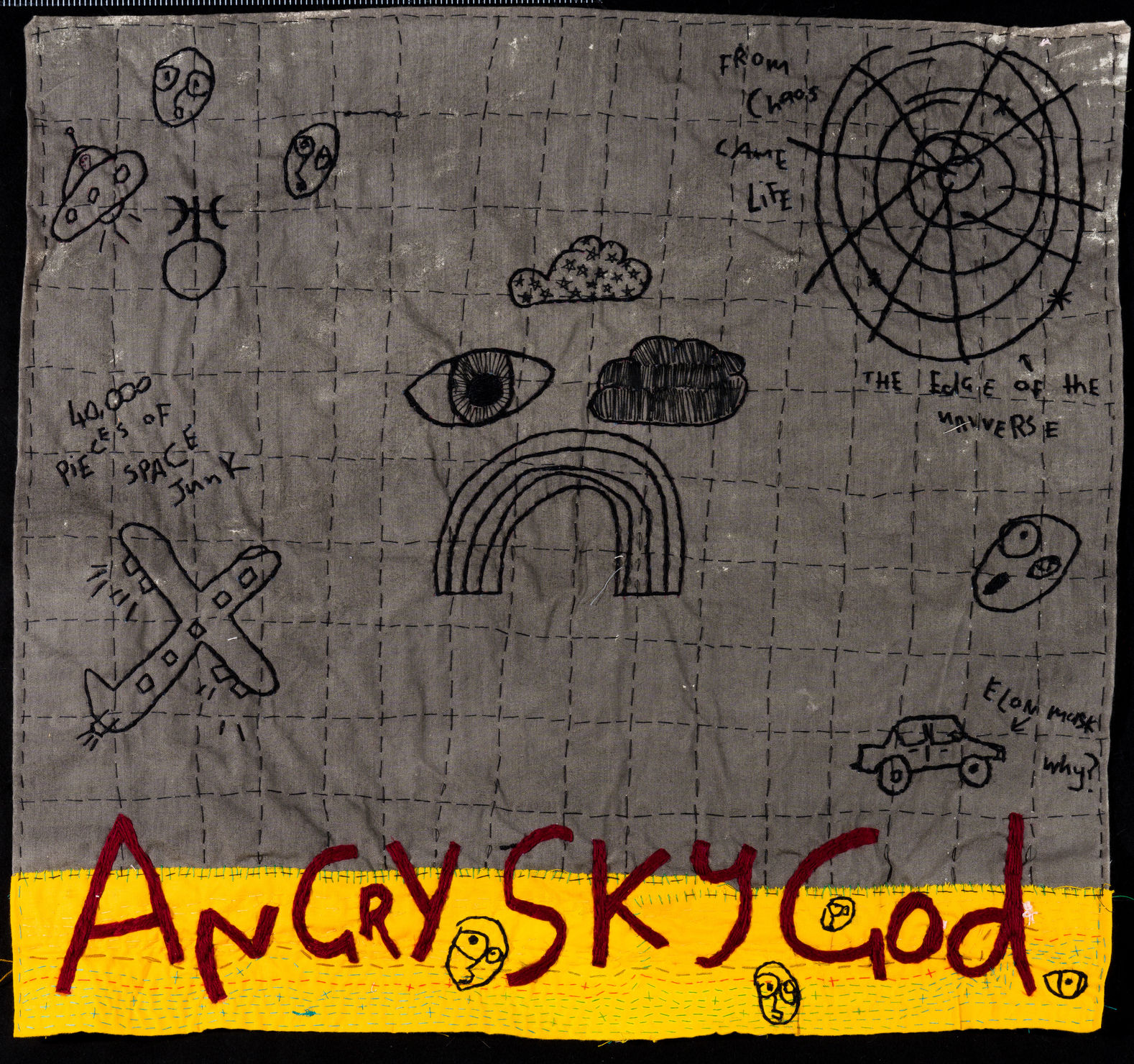 Anthony Stevens, Angry Sky God (Bad Mood Self-Portrat), 2020