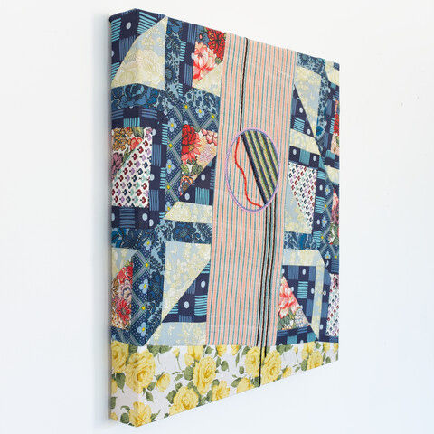 Cecilia Charlton, Quilted Composition [awkward painting 1], 2020