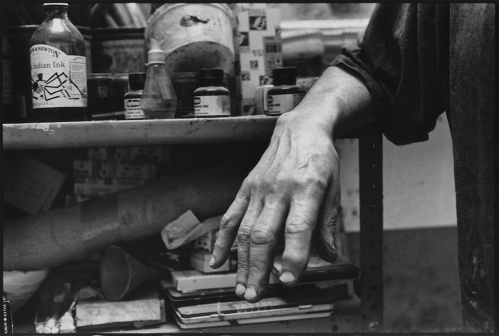Nicola Bensley, Hand of Frank Auerbach, 2015