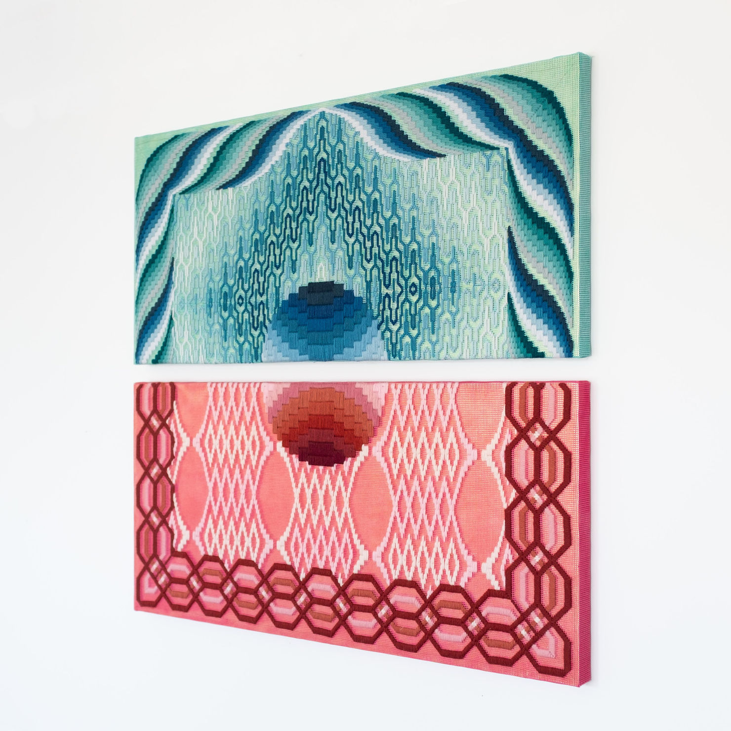 Cecilia Charlton, The dawn of a new day [blue and red], 2020