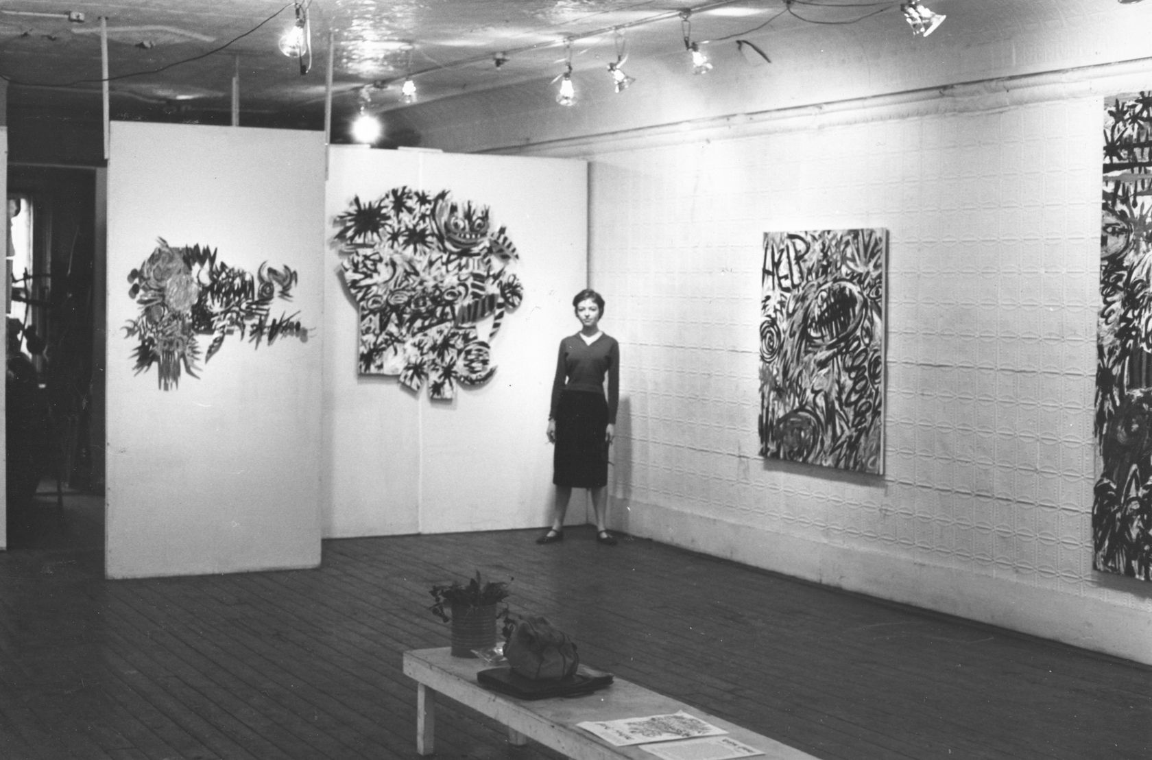 Renée Miller Bug, Mask, and Stars, 1959 Oil, canvas, and sheet metal on canvas, 53 1/2 x 53 3/4 x...