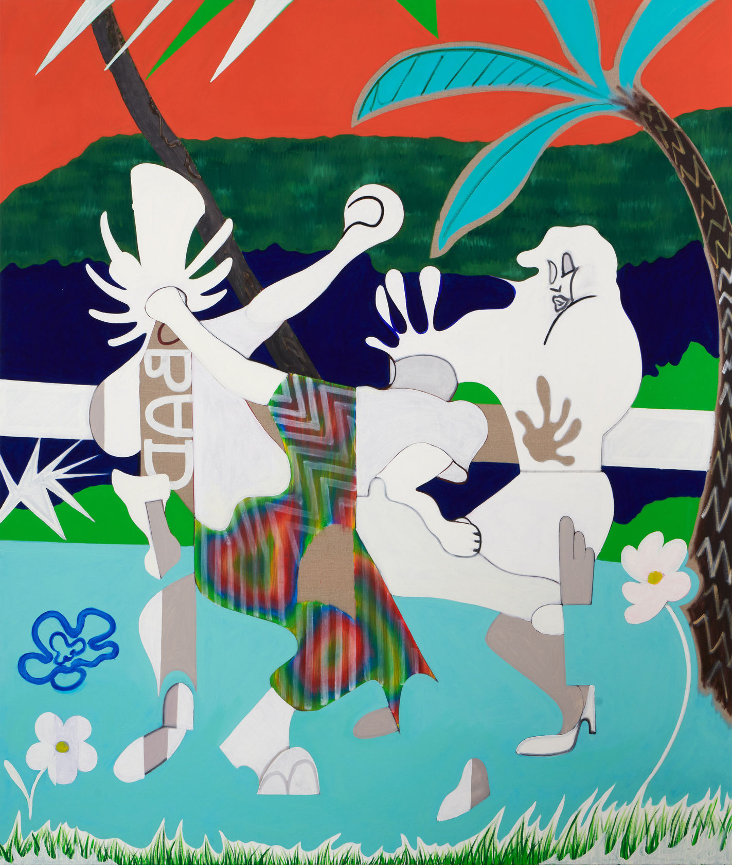 Thomas Agrinier Bad Reciprocity, 2023 Oil on canvas, 78 3/4 x 66 7/8 in. (200 x 170 cm)