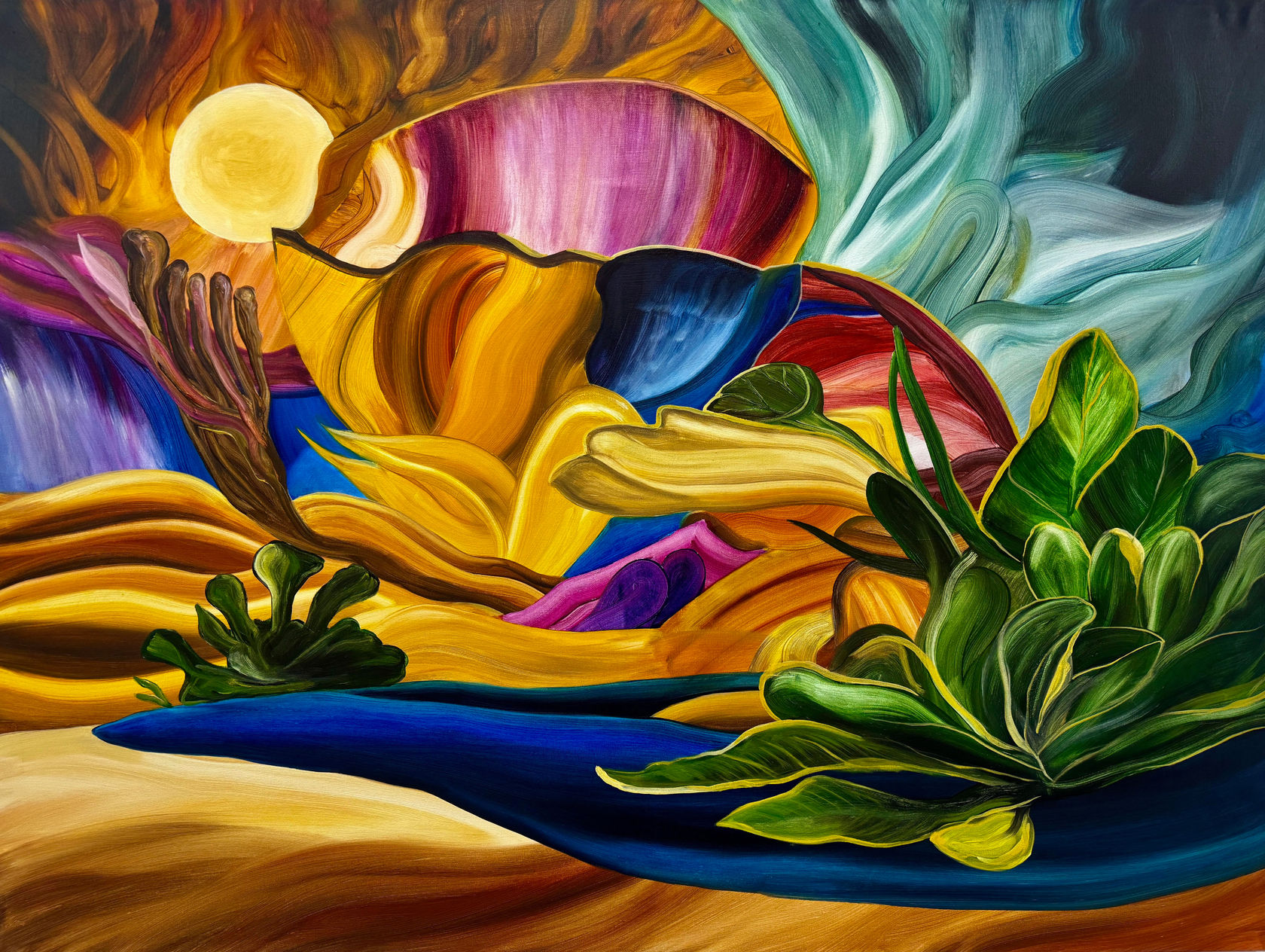 Dalya Moumina, Where the Sun Weaves its Whispers, 2025