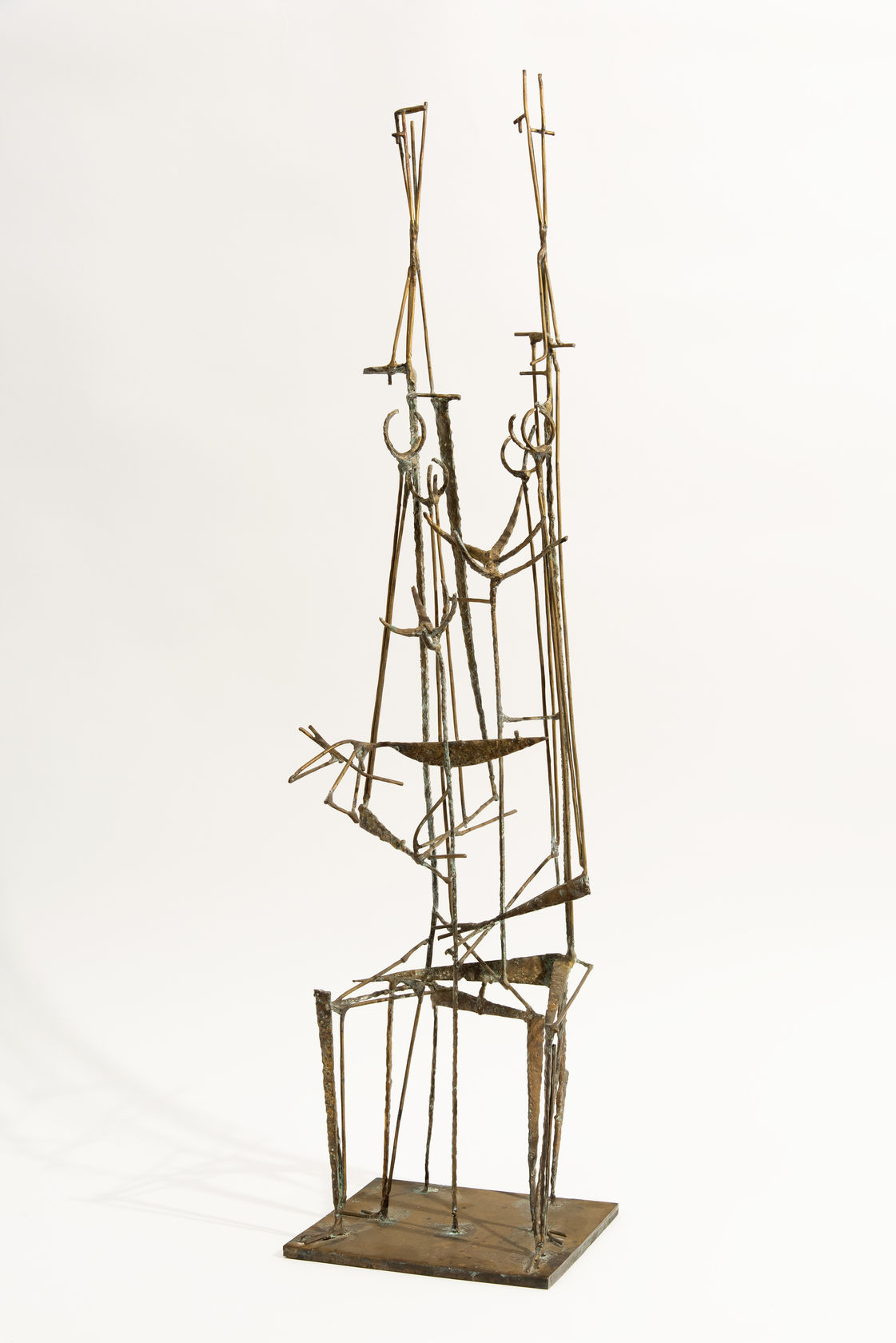 Tony Rosenthal The Bird Who Came to Visit, 1953 Bronze, 37 1/2 x 8 5/8 x 8 in. (95.3 x...