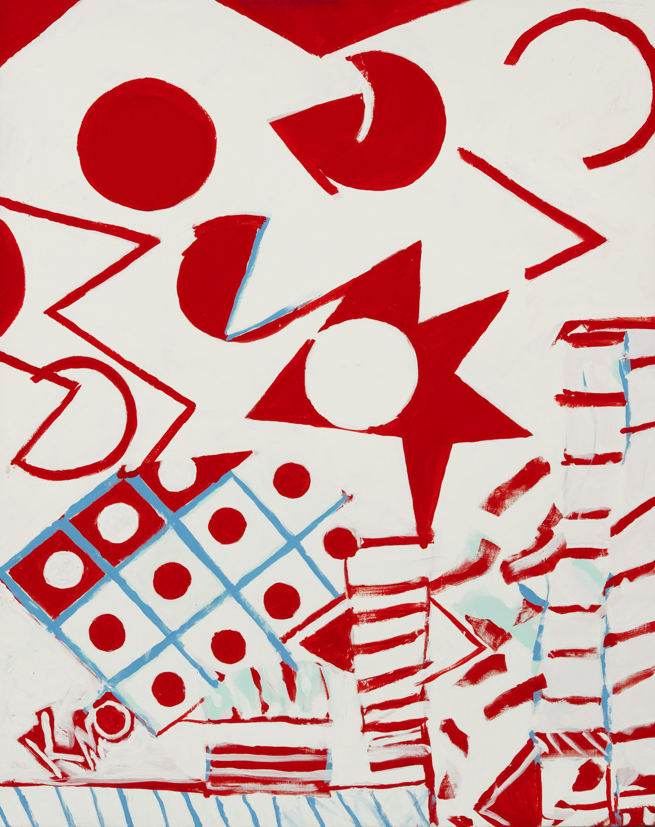 Knox Martin Star Flowers, 2015 Acrylic on canvas, 56 x 44 inches (142.2 x 111.8 cms)