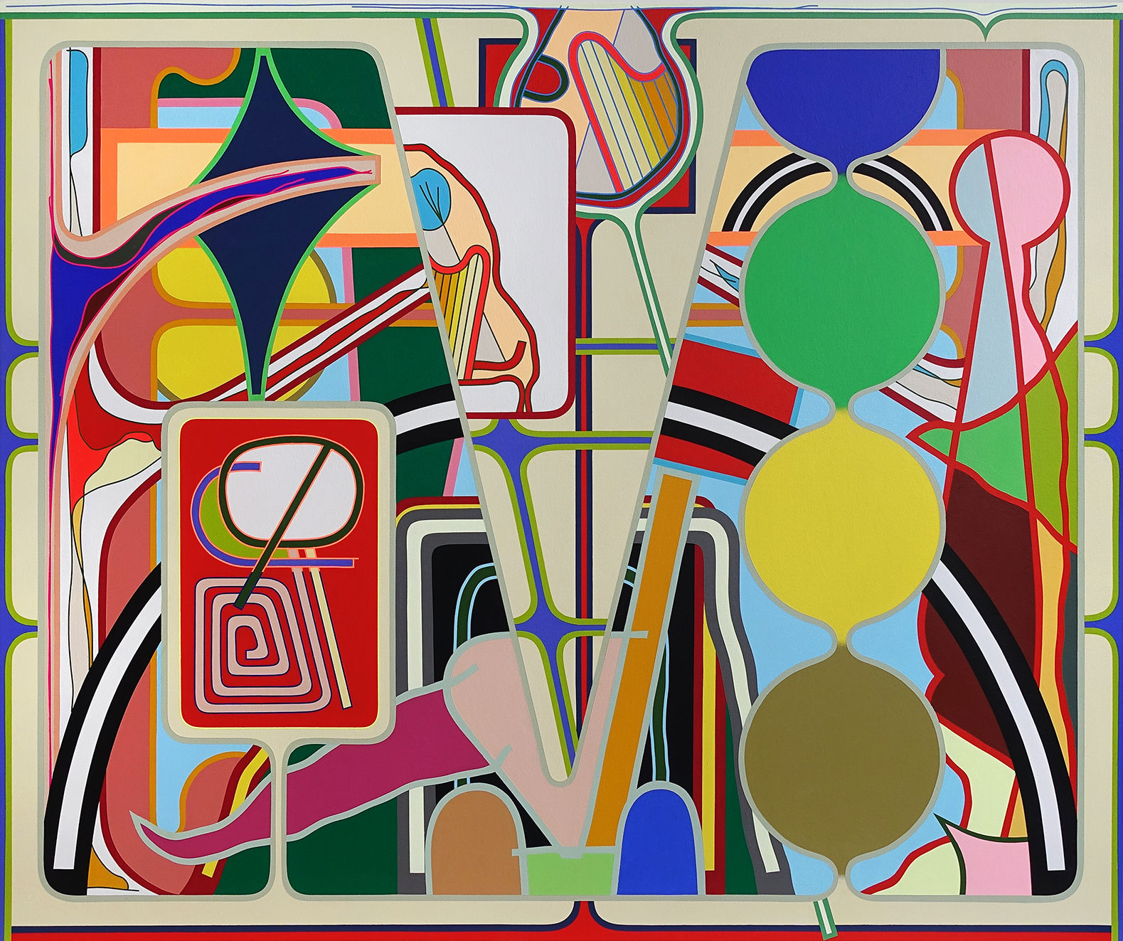 Eric Shaw Untitled, 2018 Acrylic on canvas, 40 x 48 inches