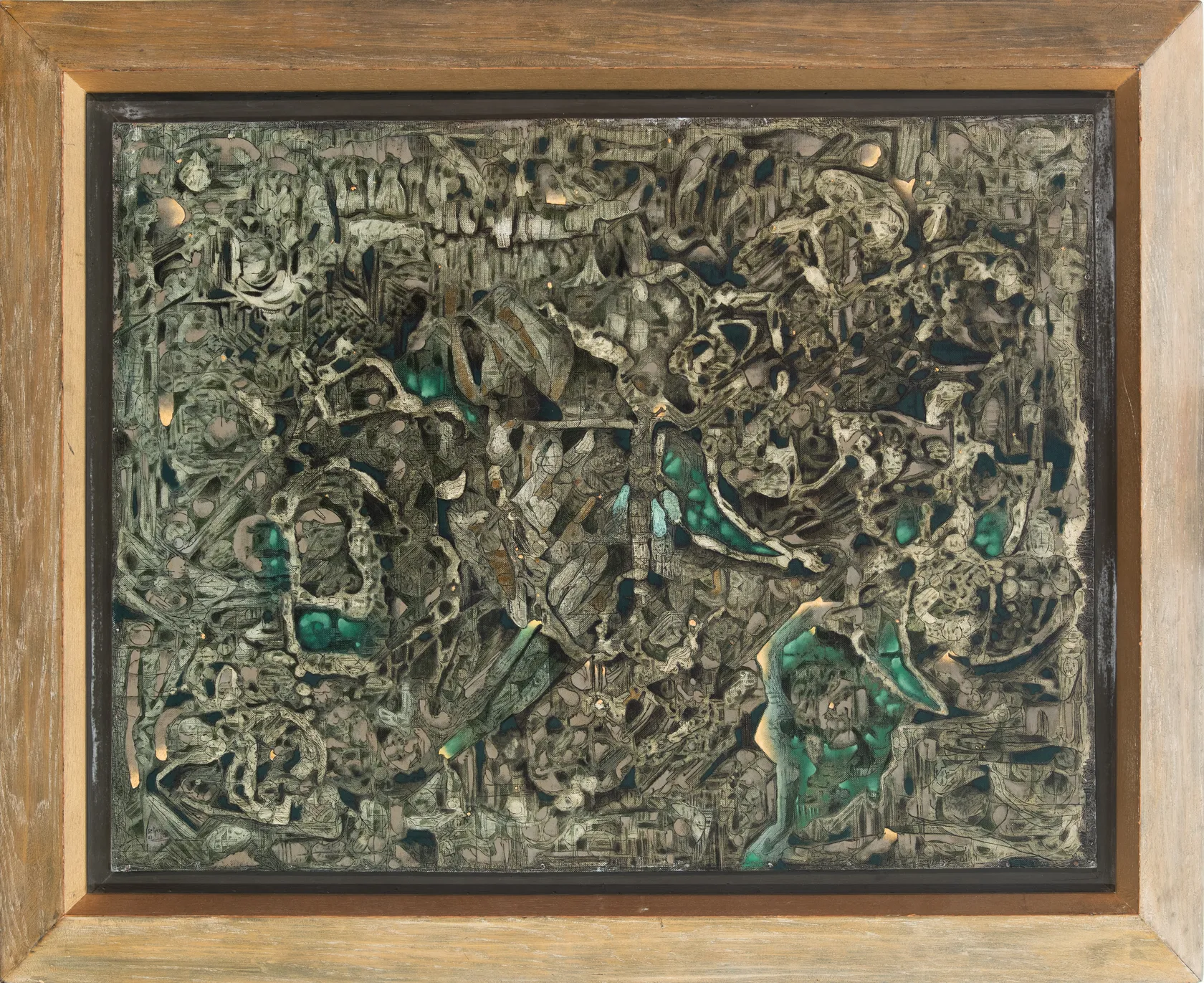 Charles Seliger Slate and Moss, 1951 Oil on canvas board, 19 3/4 x 20 in. (50.2 x 50.9 cm)