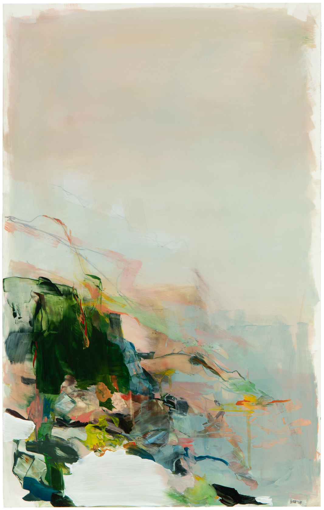 Hollis Heichemer #14, 2018 Oil on Mylar, 19 x 12 inches