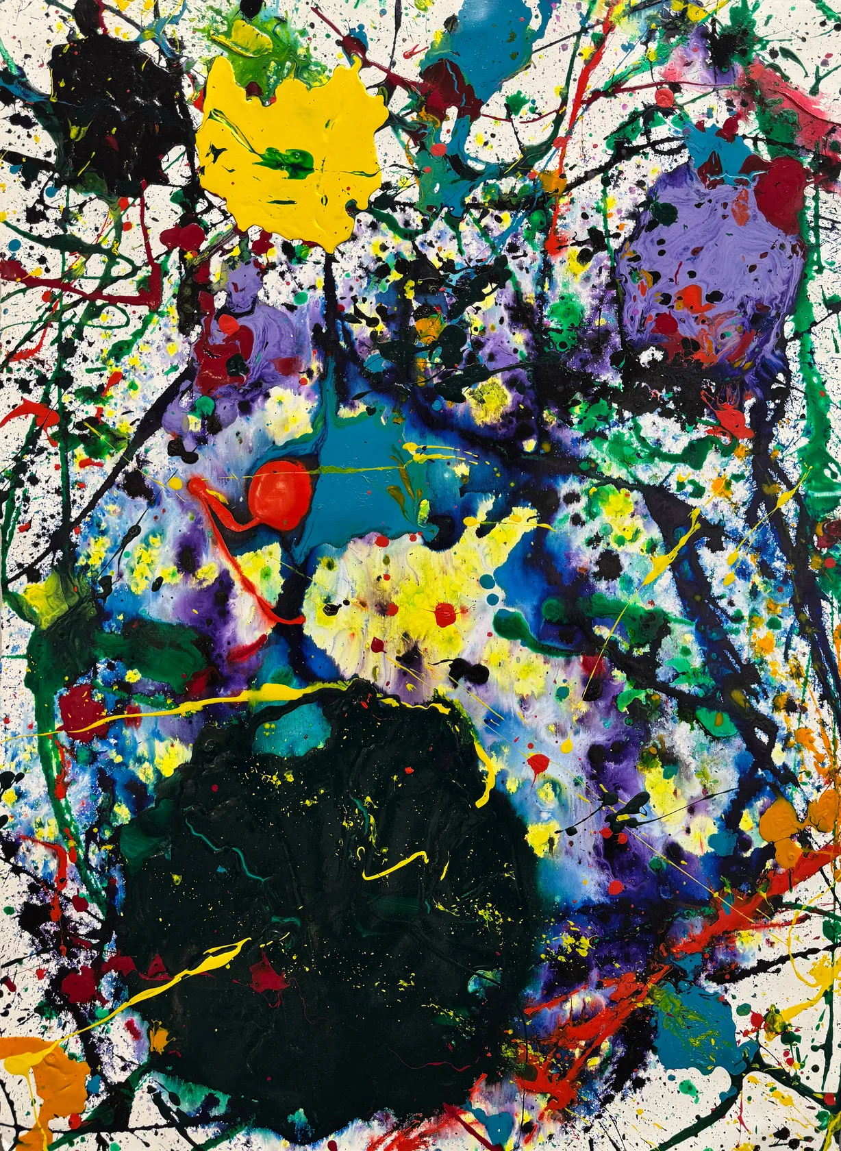 Sam Francis Untitled, 1988 Acrylic on paper, 30 x 22 in. (76.2 x 55.9 cm)