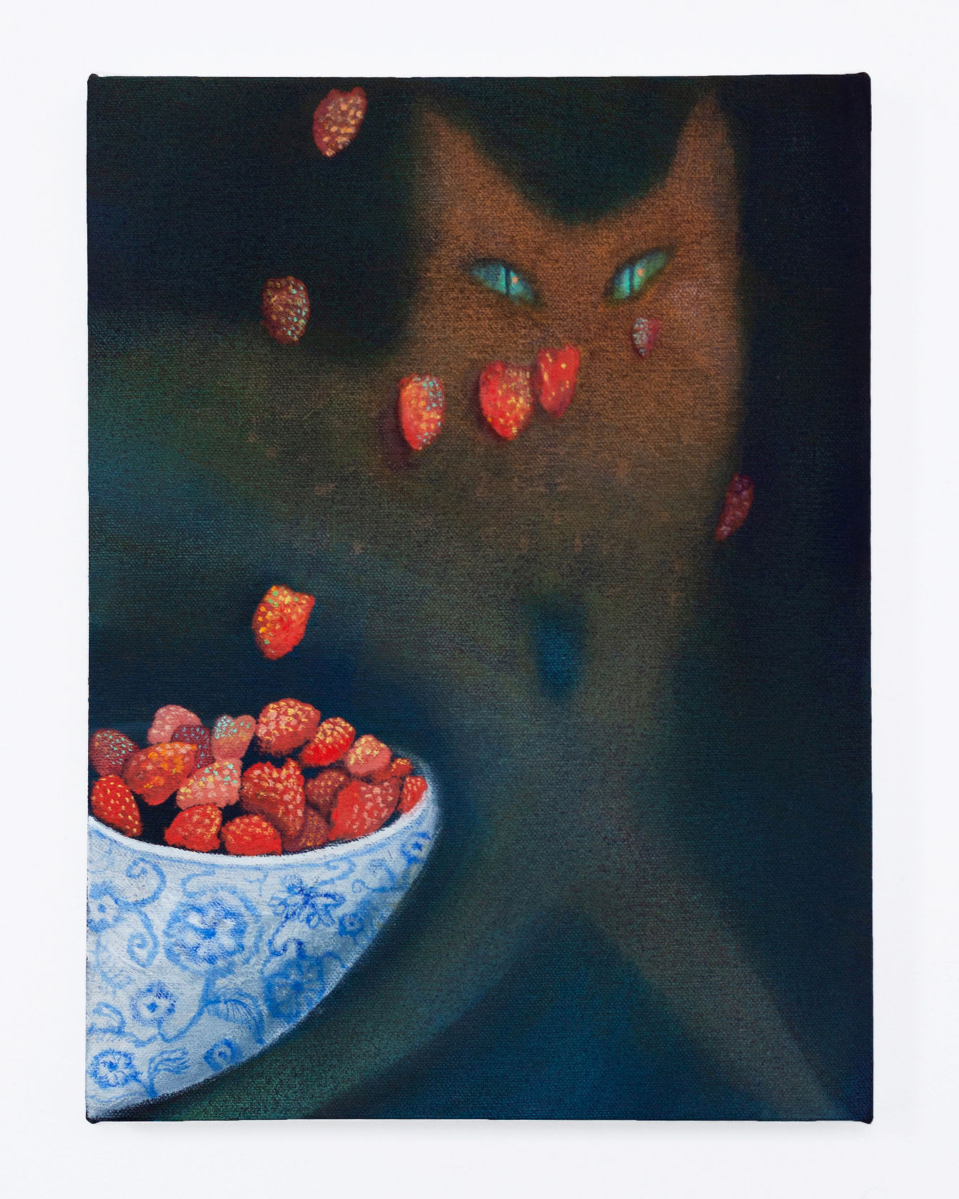 Calvin Kim Simmer, 2025 Oil on canvas, 12 x 9 in. (30.5 x 22.9 cm)