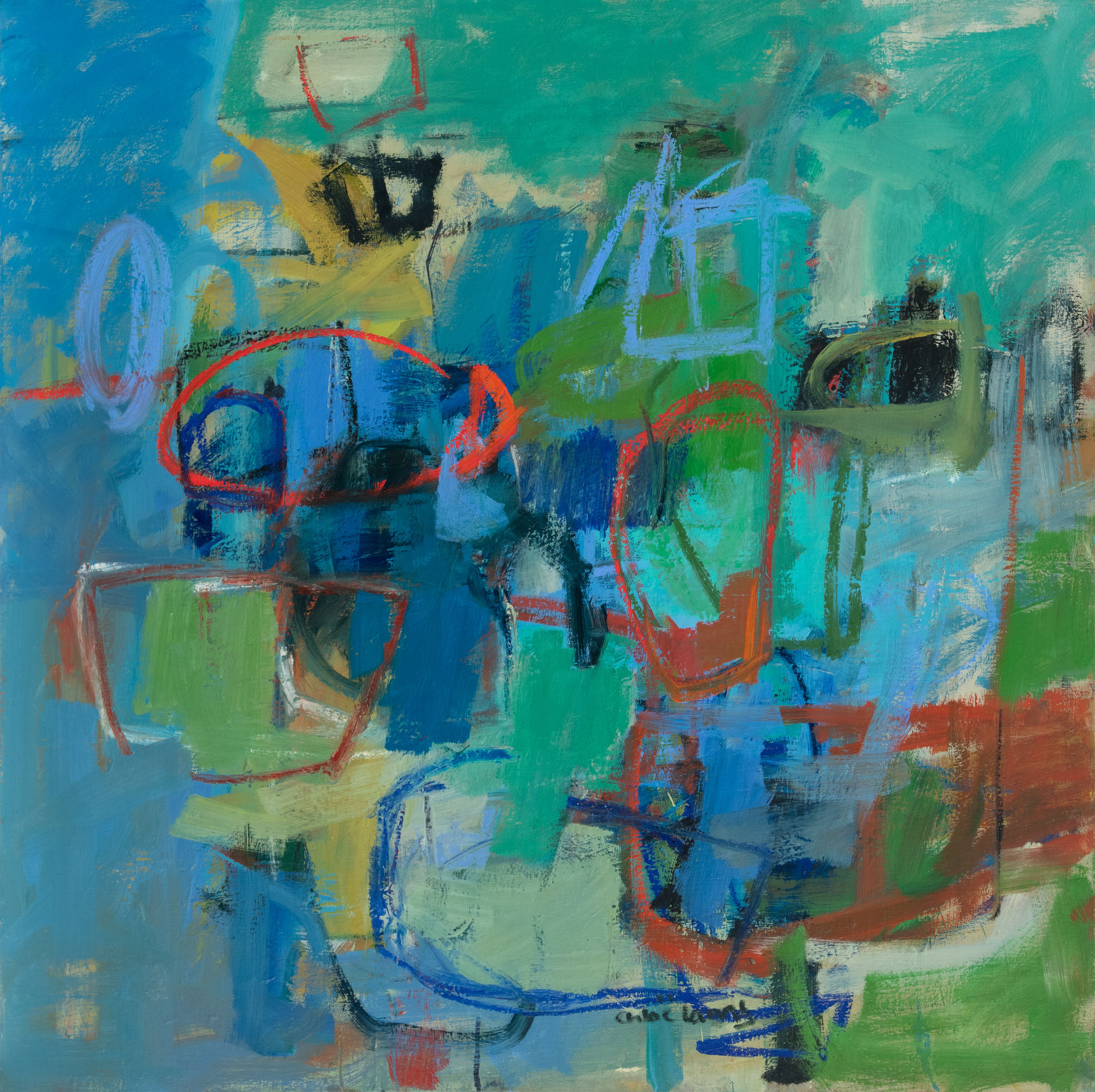 Chloë Lamb Challenge, 2023 Oil on linen canvas, 50 x 50 in. (127 x 127 cm)