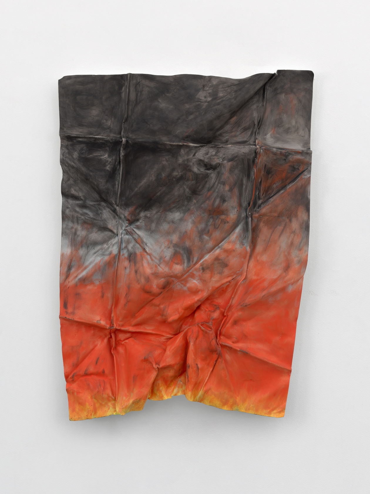 Anna Fasshauer Flag, 2024 Aluminum and lacquer, 48 3/8 x 36 5/8 x 3 1/8 in. (122.9 x 93 x...