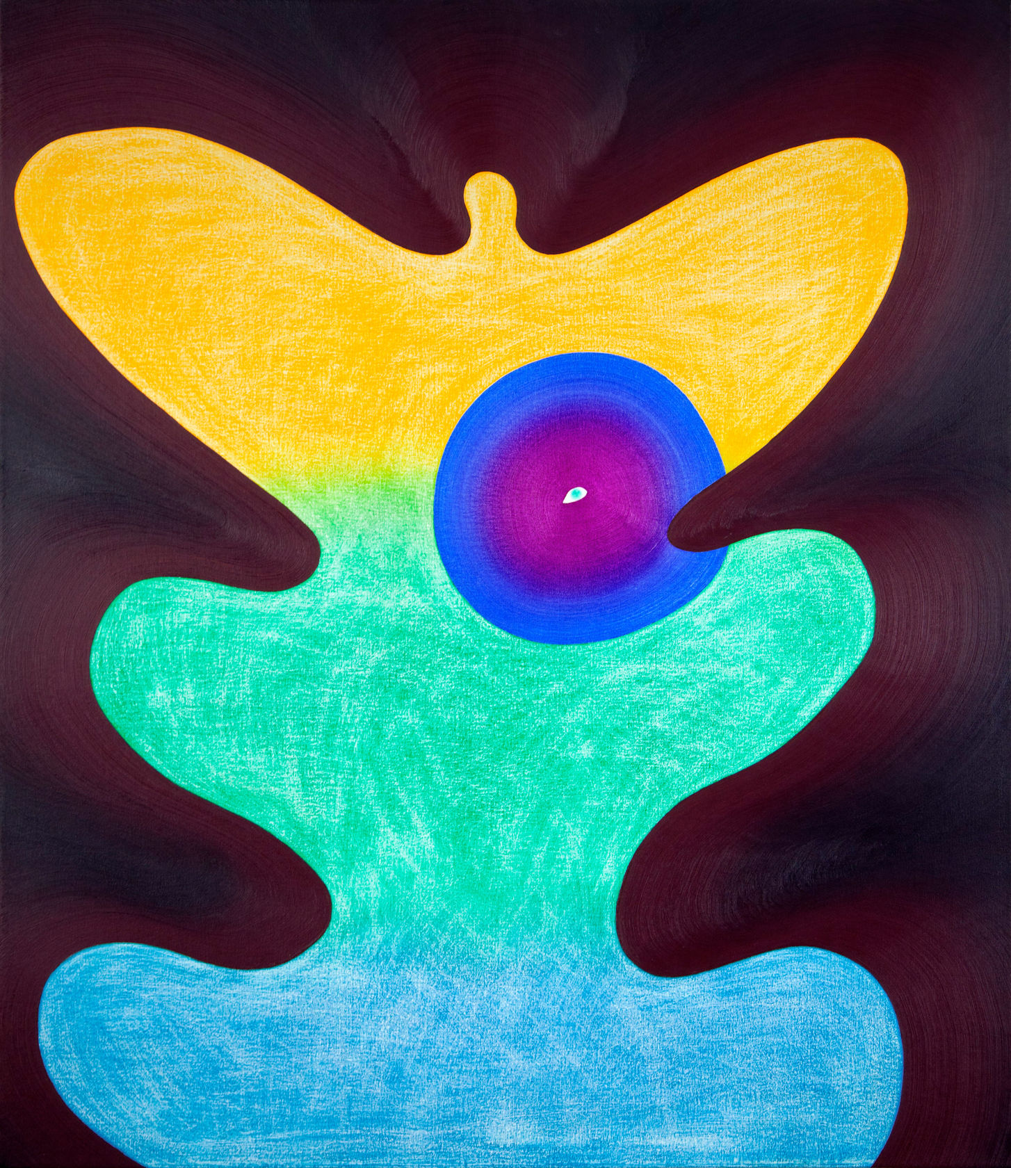Osamu Kobayashi Angel II, 2024 Oil on canvas, 42 x 36 in. (106.7 x 91.4 cm)