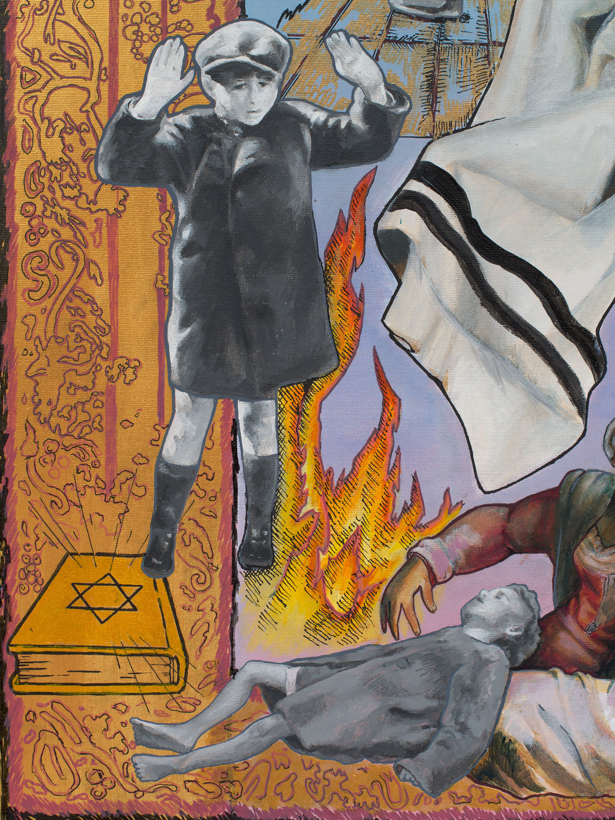 Audrey Flack Rex Judeus, 2023 Acrylic and mixed media on canvas, 42 1/2 x 35 in. (108 x 88.9 cm)