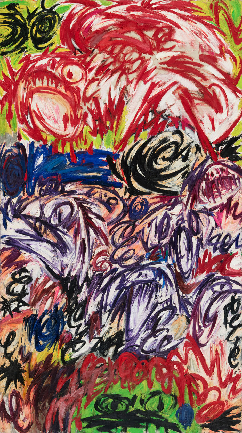 Renée Miller My Galloping Frog, 1960 Oil on canvas, 56 x 31 1/2 in. (142.2 x 80 cm)