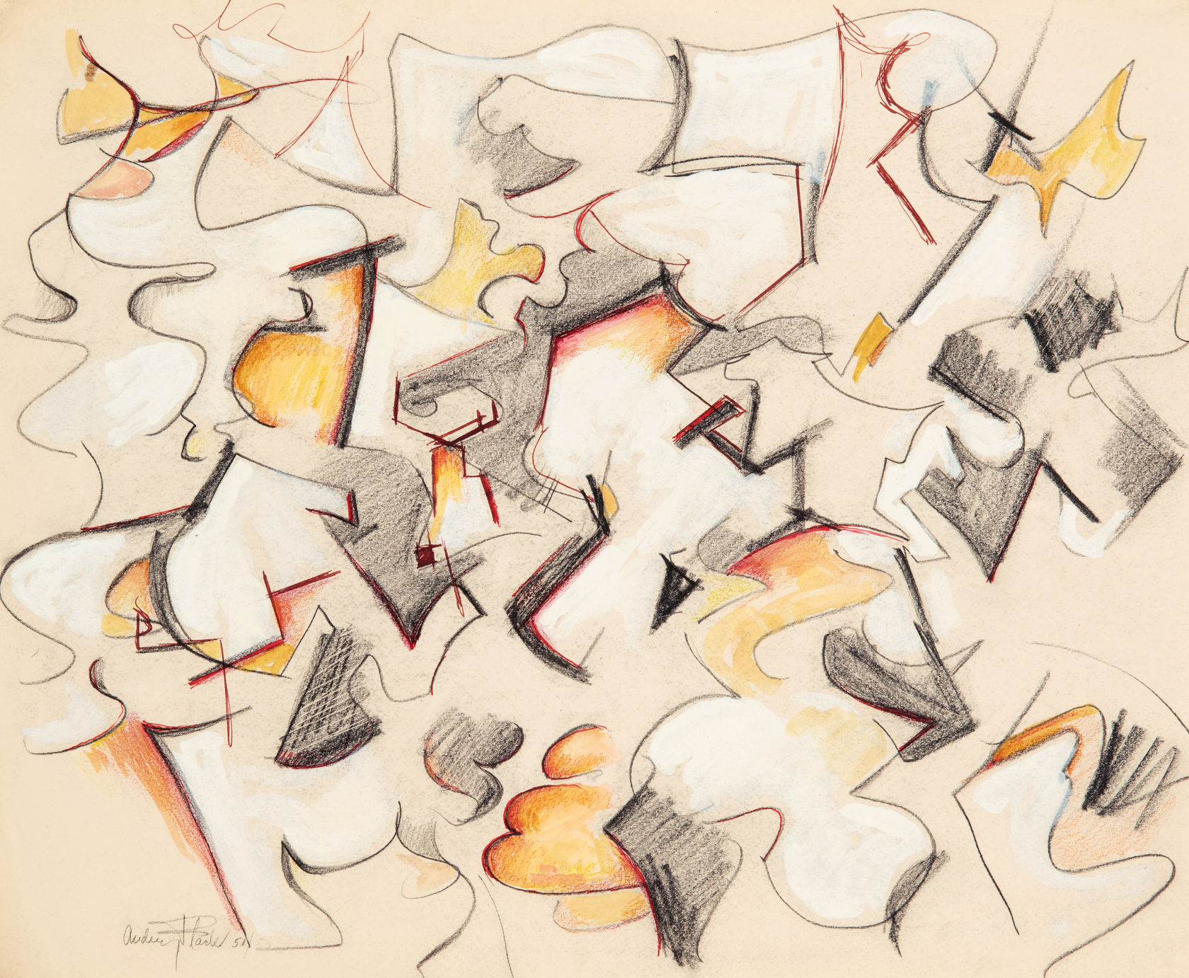 Audrey Flack, Pencil Walk, 1951