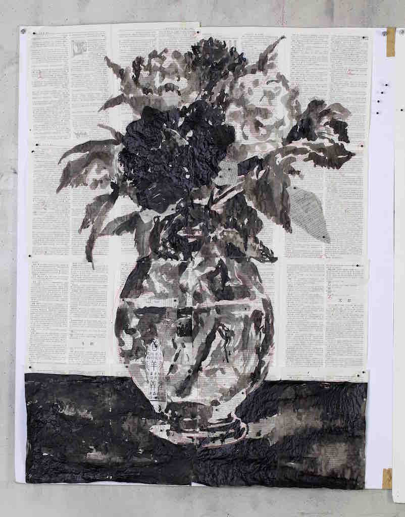 William Kentridge Manet 2 (Peonies Inversion), 2015