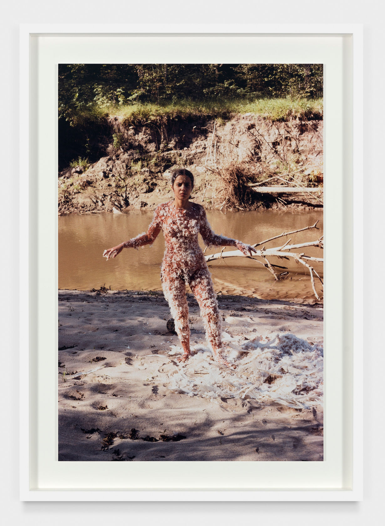 Ana Mendieta Blood + Feathers, 1974 C-print 30 x 20 in. (76.2 x 50.8 cm) Edition of 12 plus 3...